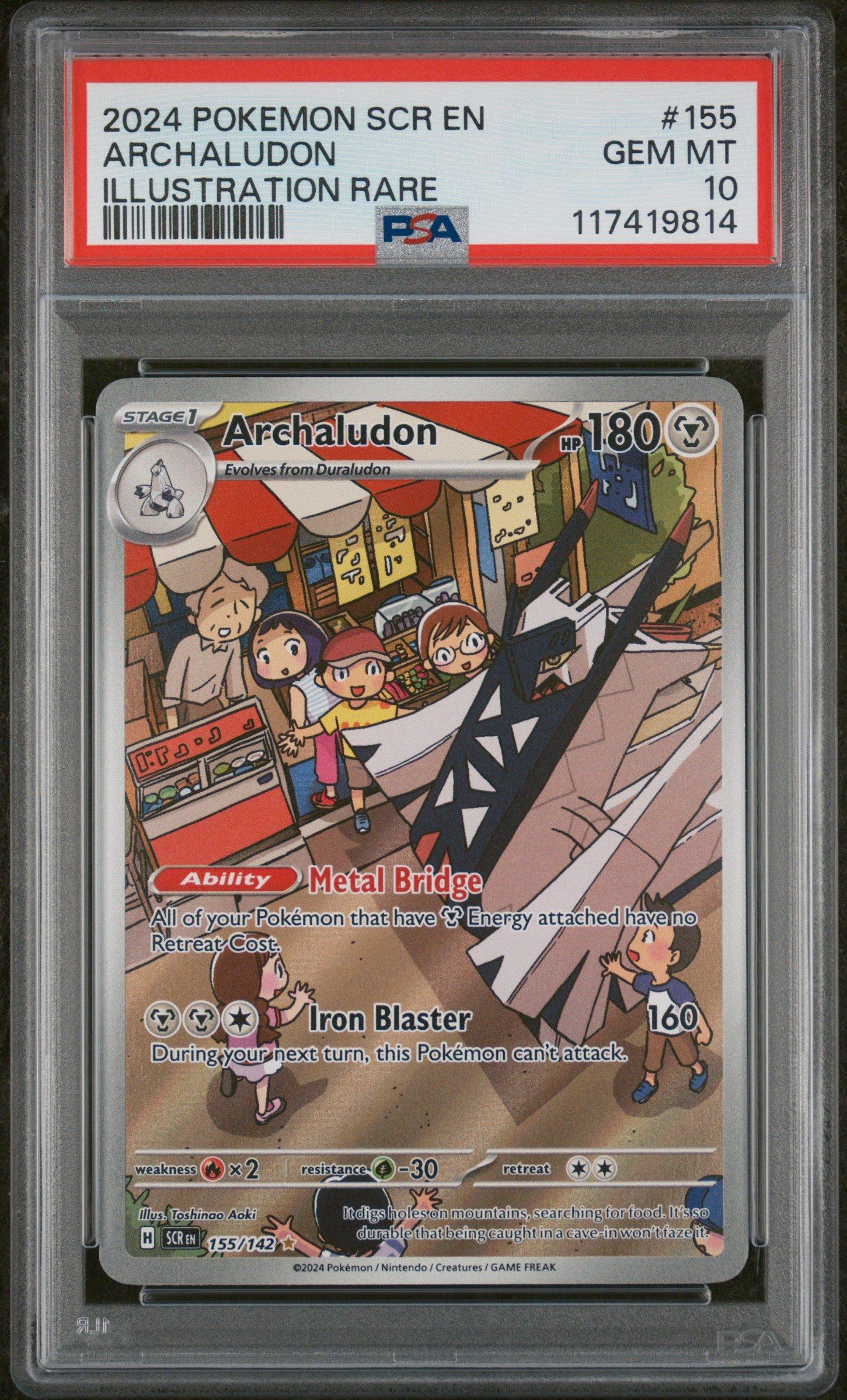 2024 Pokemon Scr En-stellar Crown 155 Archaludon Illustration Rare
