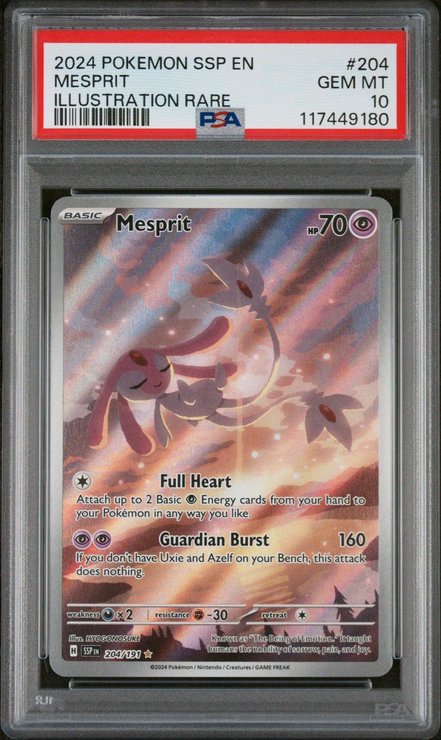 2024 Pokemon Ssp En-surging Sparks 204 Mesprit Illustration Rare