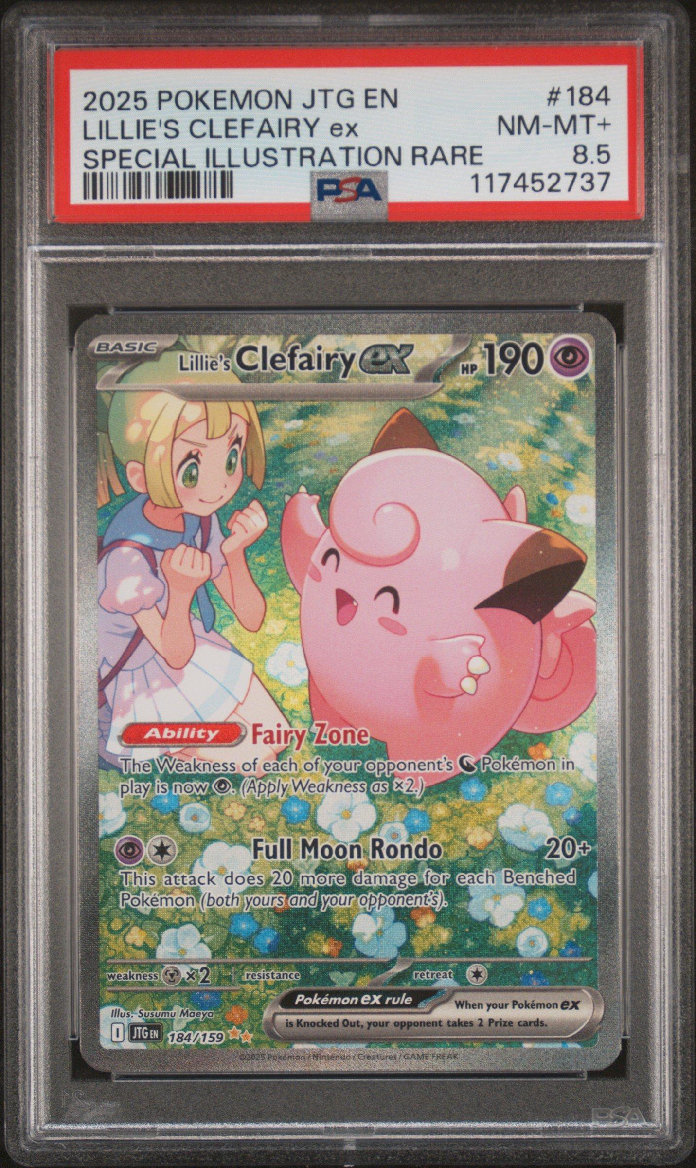 2025 Pokemon Jtg En-journey Together 184 Lillie's Clefairy Ex