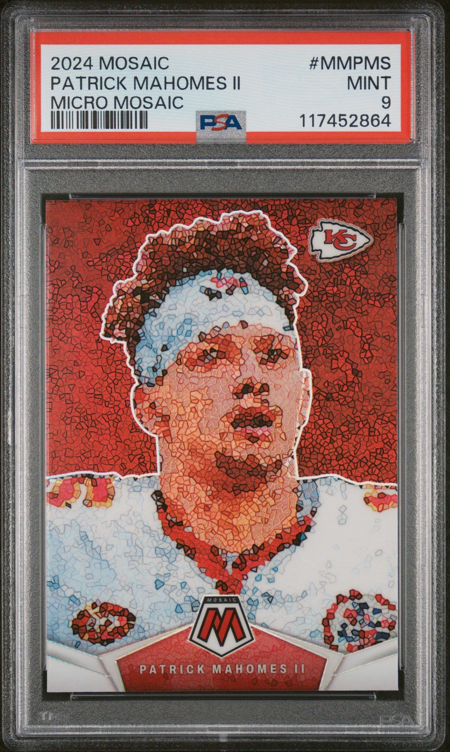 2024 Panini Mosaic Micro Mosaic Mmpms Patrick Mahomes Ii PSA 9