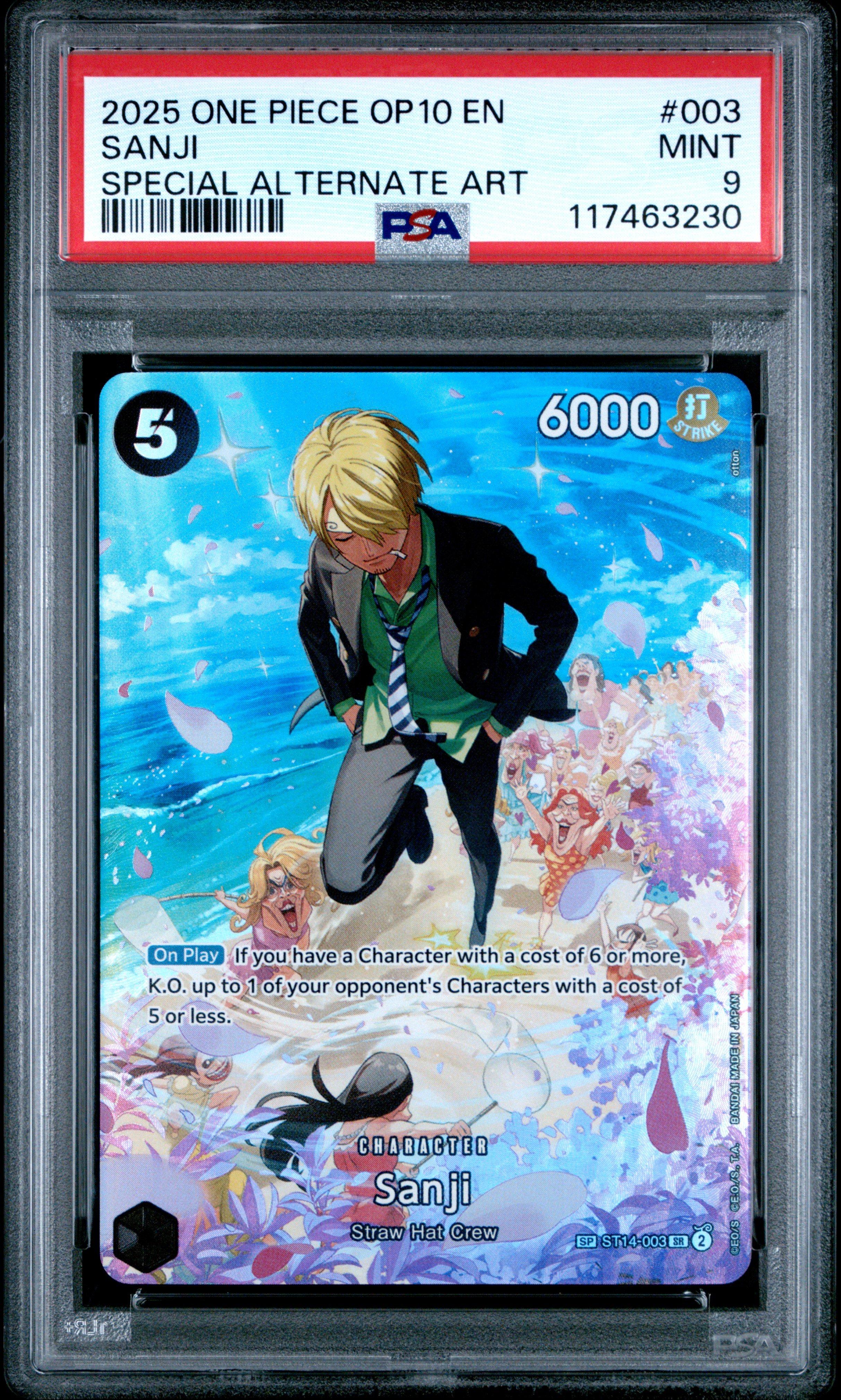 2025 One Piece Op10-royal Blood 003 Sanji Special Alternate Art