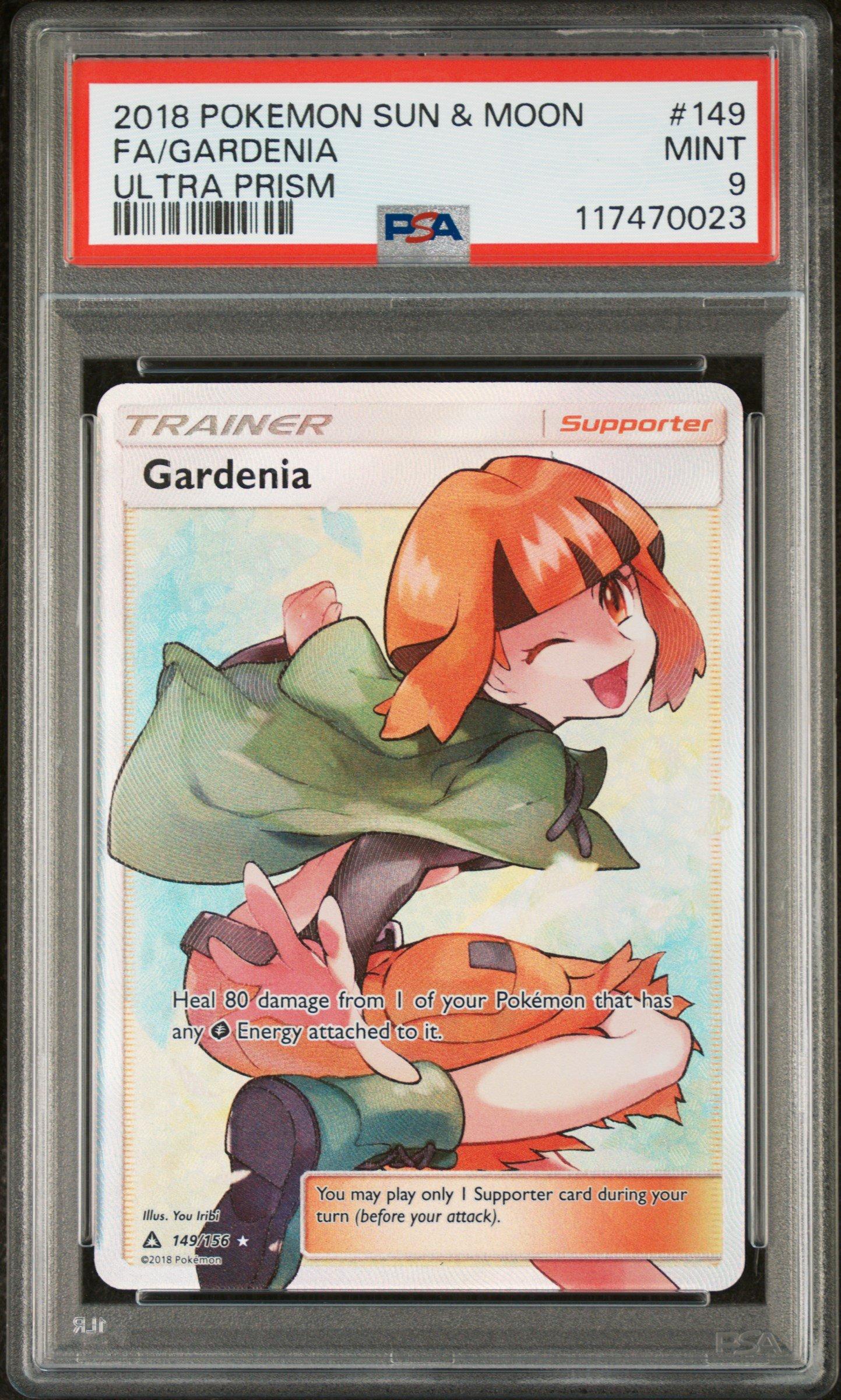 2018 Pokemon Sun & Moon Ultra Prism 149 Full Art/gardenia PSA