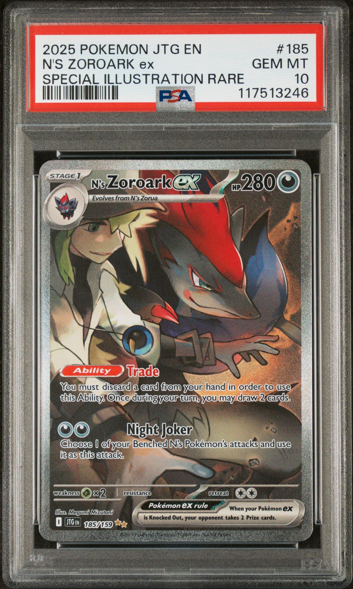 2025 Pokemon Jtg En-journey Together 185 N's Zoroark Ex Special