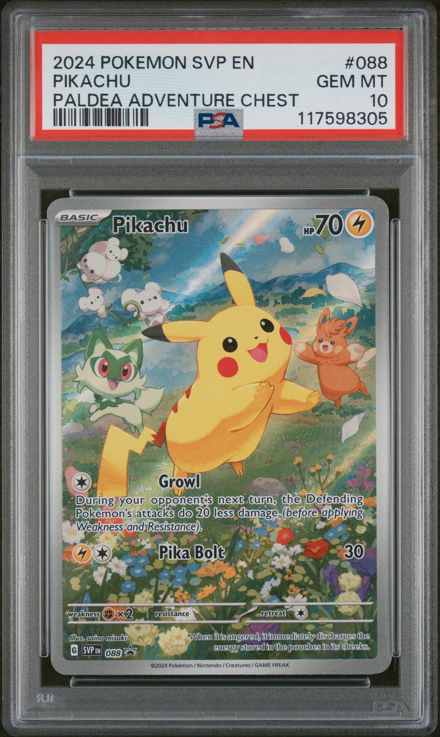 2024 Pokemon Svp En-sv Black Star Promo 088 Pikachu Paldea