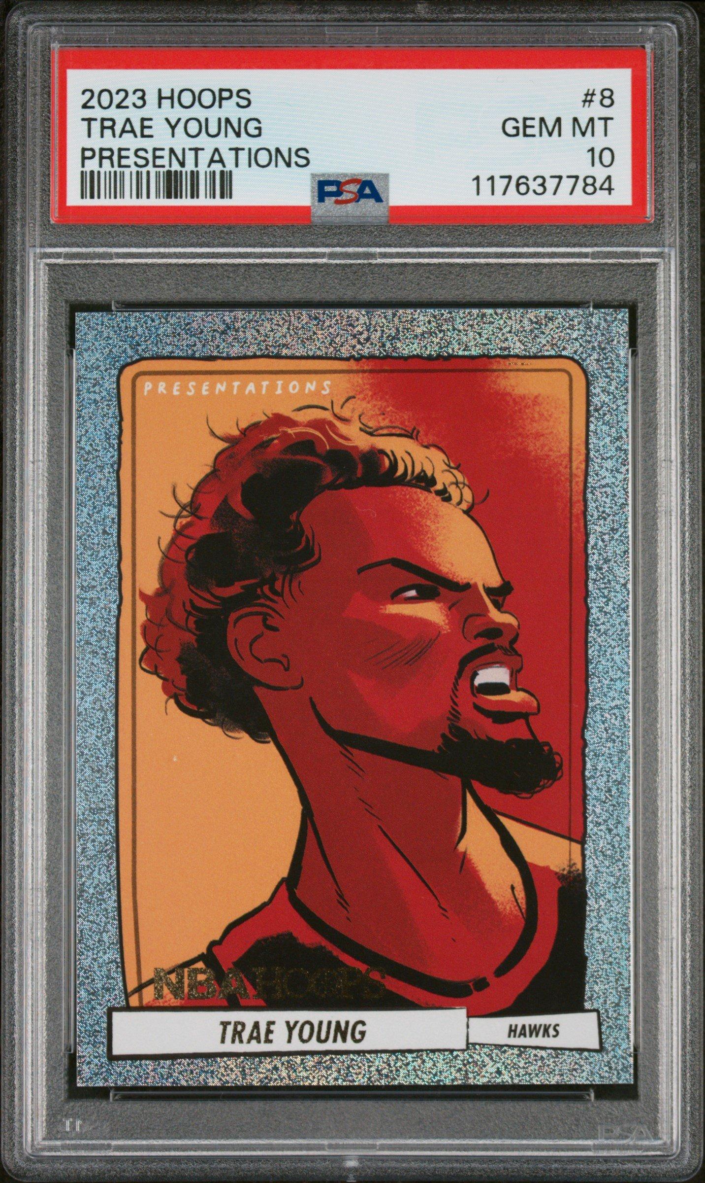 2023 Panini Nba Hoops Presentations 8 Trae Young PSA 10 Graded 