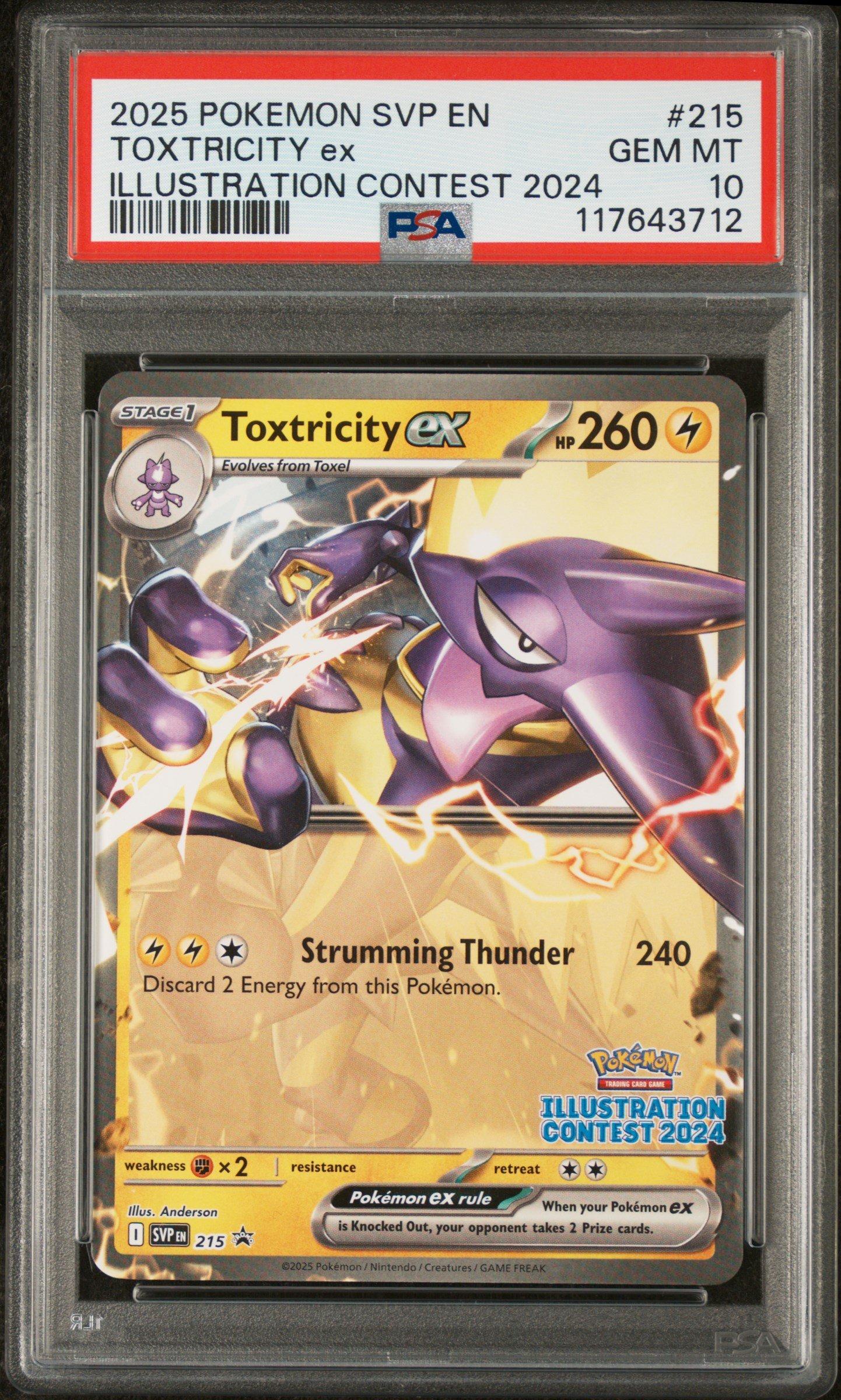 2025 Pokemon Svp En-sv Black Star Promo 215 Toxtricity Ex