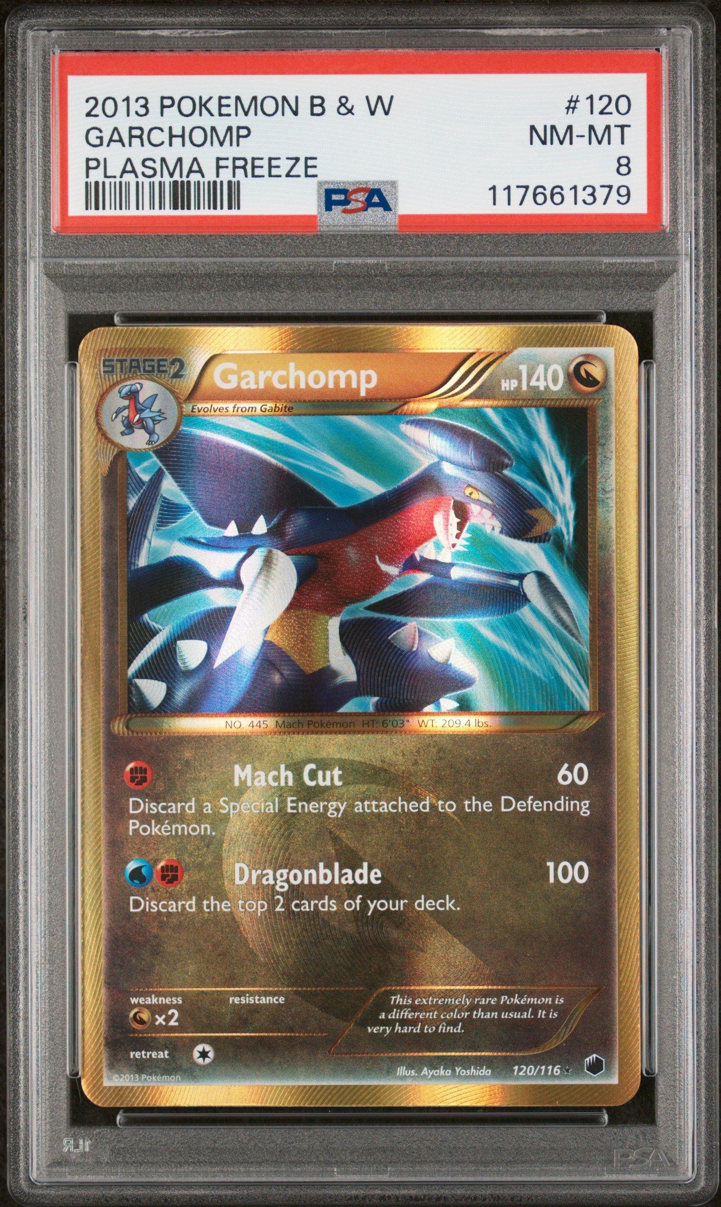 2013 Pokemon Black & White Plasma Freeze 120 Garchomp PSA 8