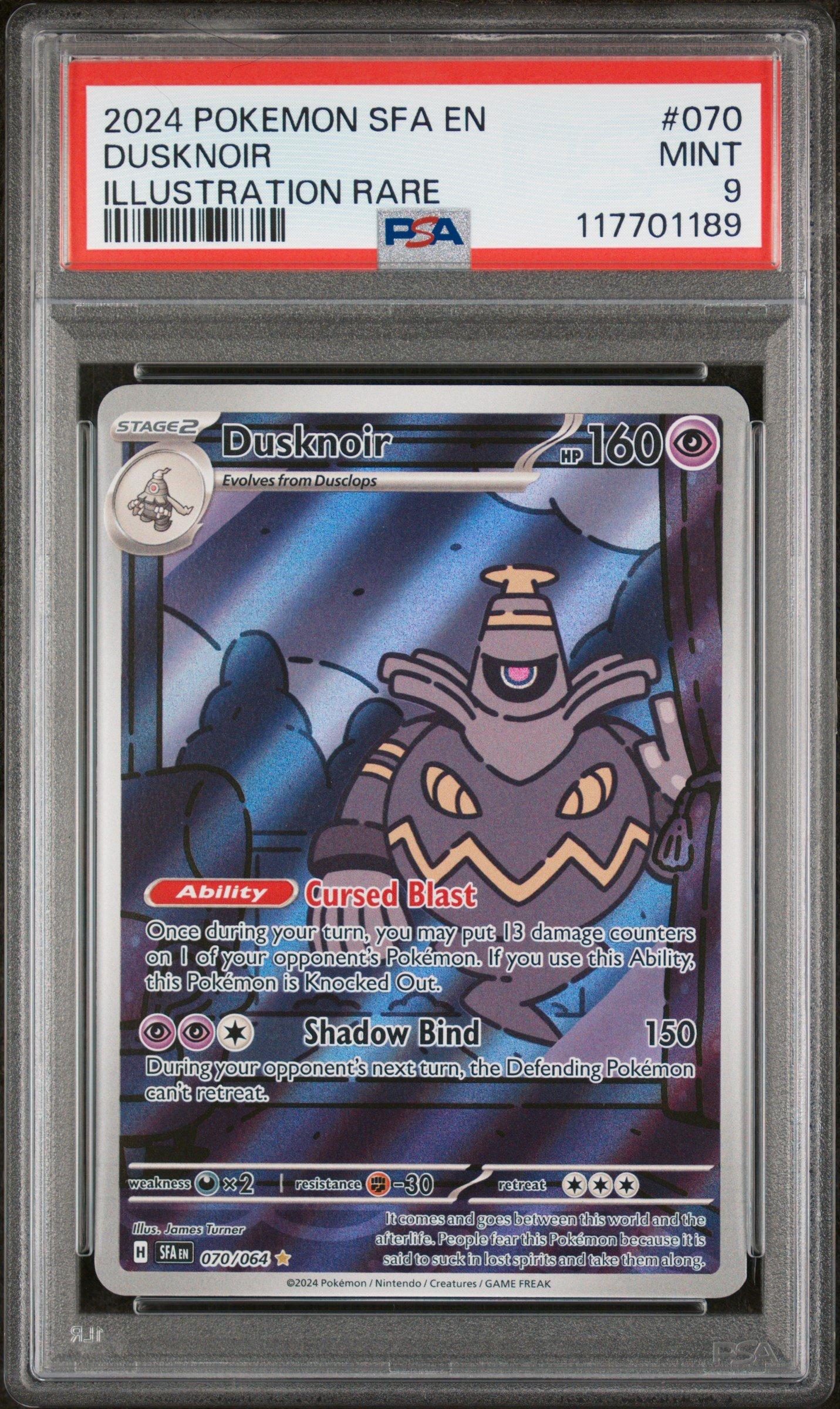 2024 Pokemon Sfa En-shrouded Fable 070 Dusknoir Illustration Rare