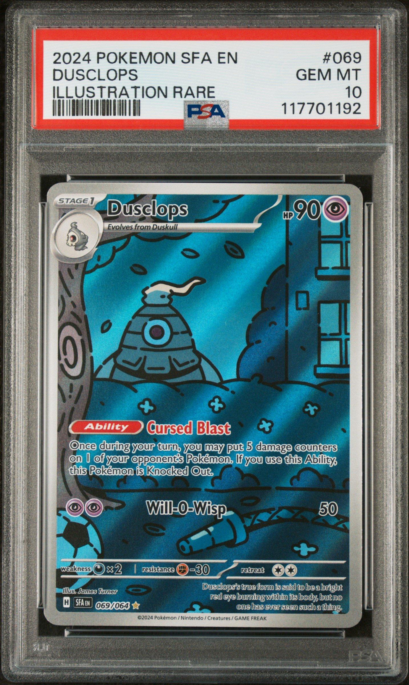 2024 Pokemon Sfa En-shrouded Fable 069 Dusclops Illustration Rare