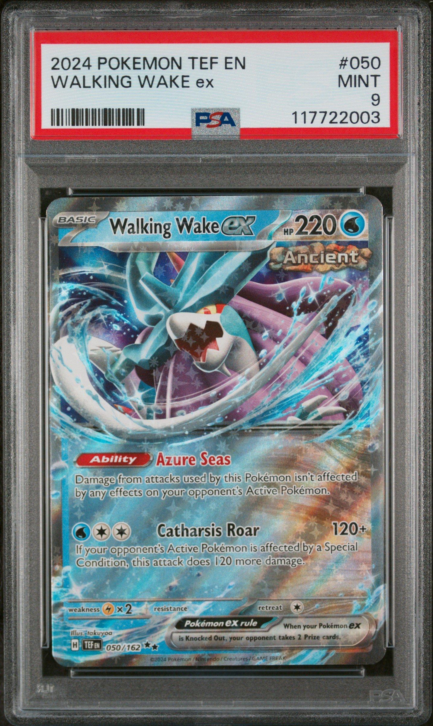 2024 Pokemon Tef En-temporal Forces Walking Wake Ex PSA