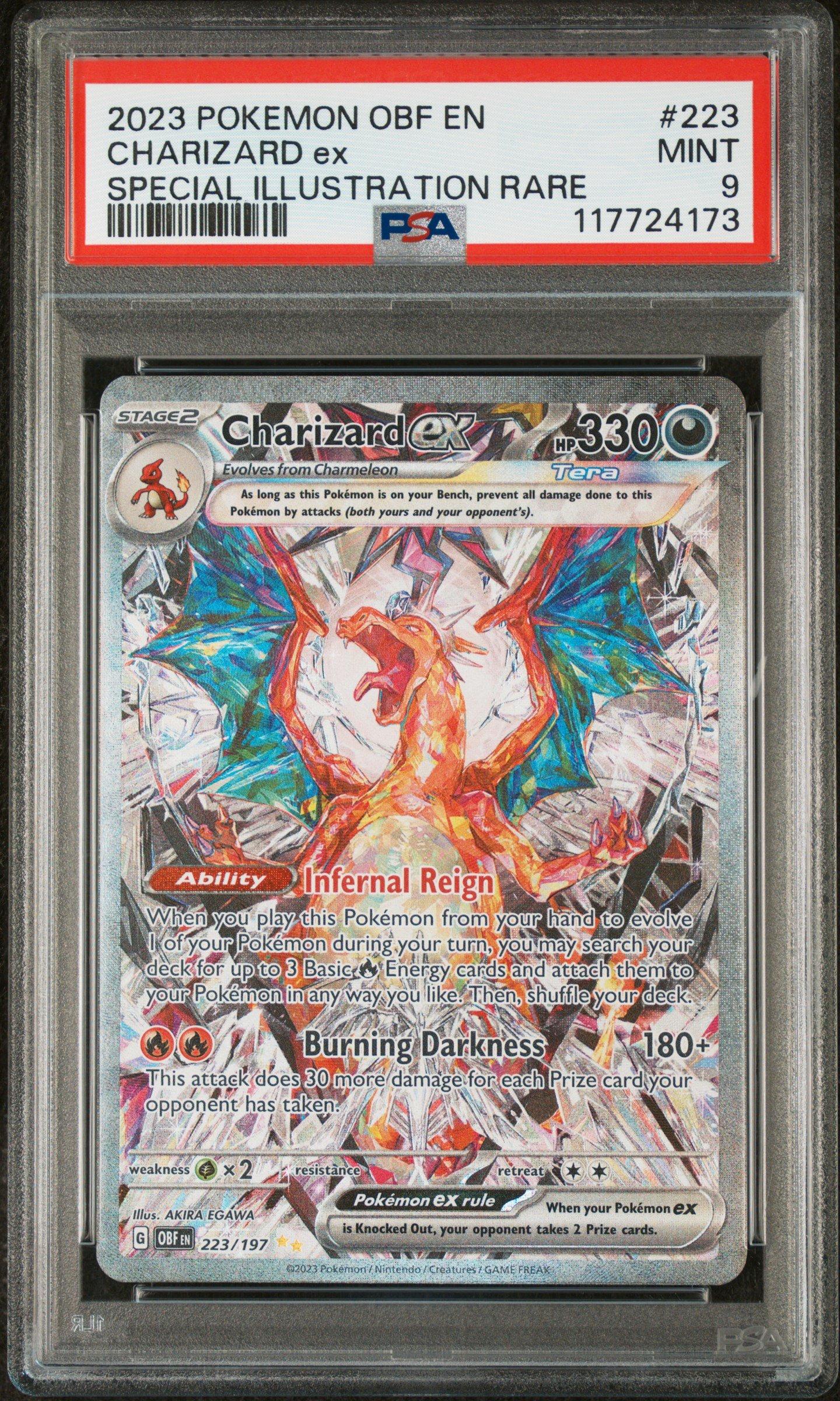 グラードンex PSA4 2023 Pokemon Obf En-obsidian Flames 223 Charizard Ex Special