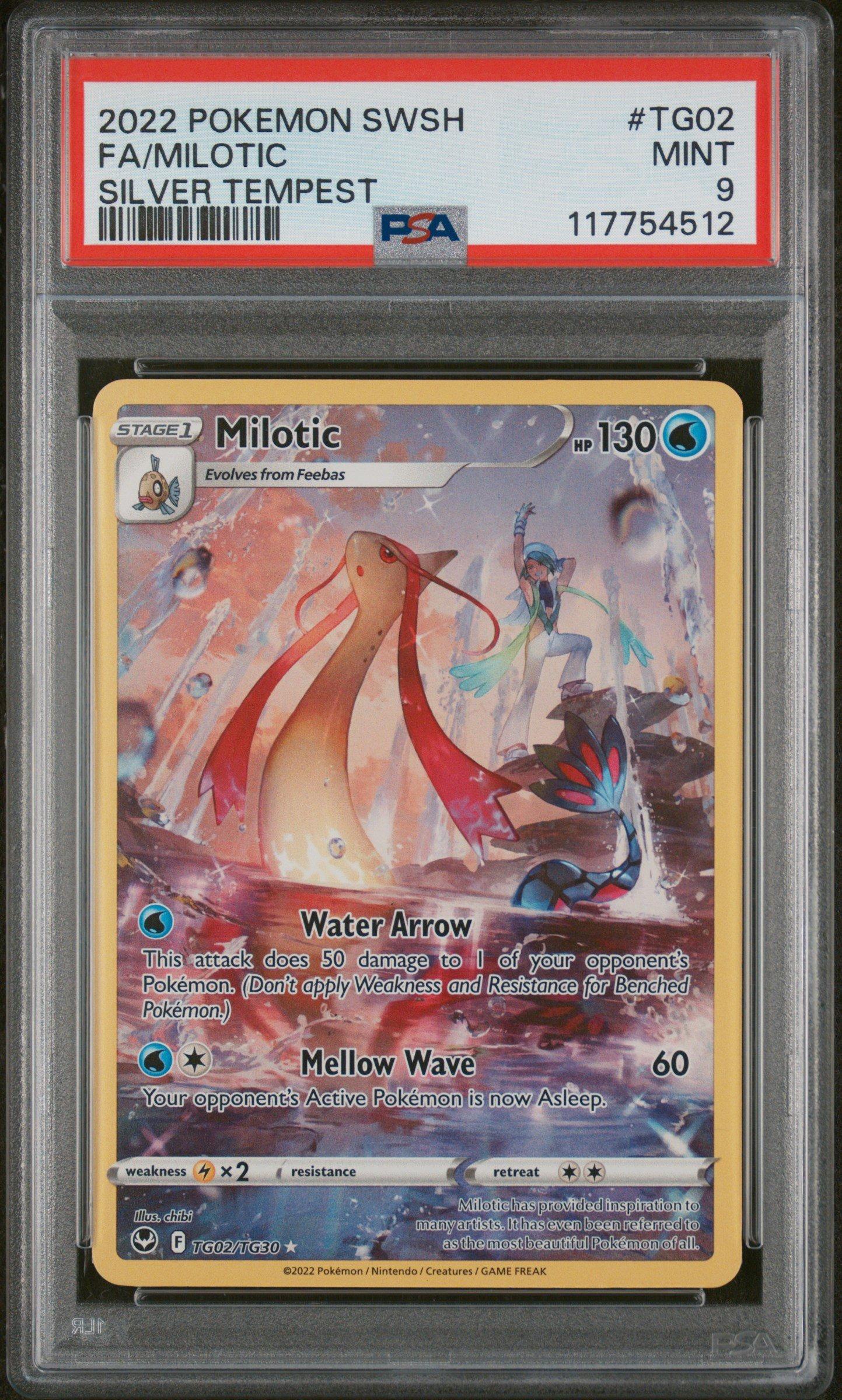 モーティスssp 2022 Pokemon Sword & Shield Silver Tempest Tg02 Full Art/milotic