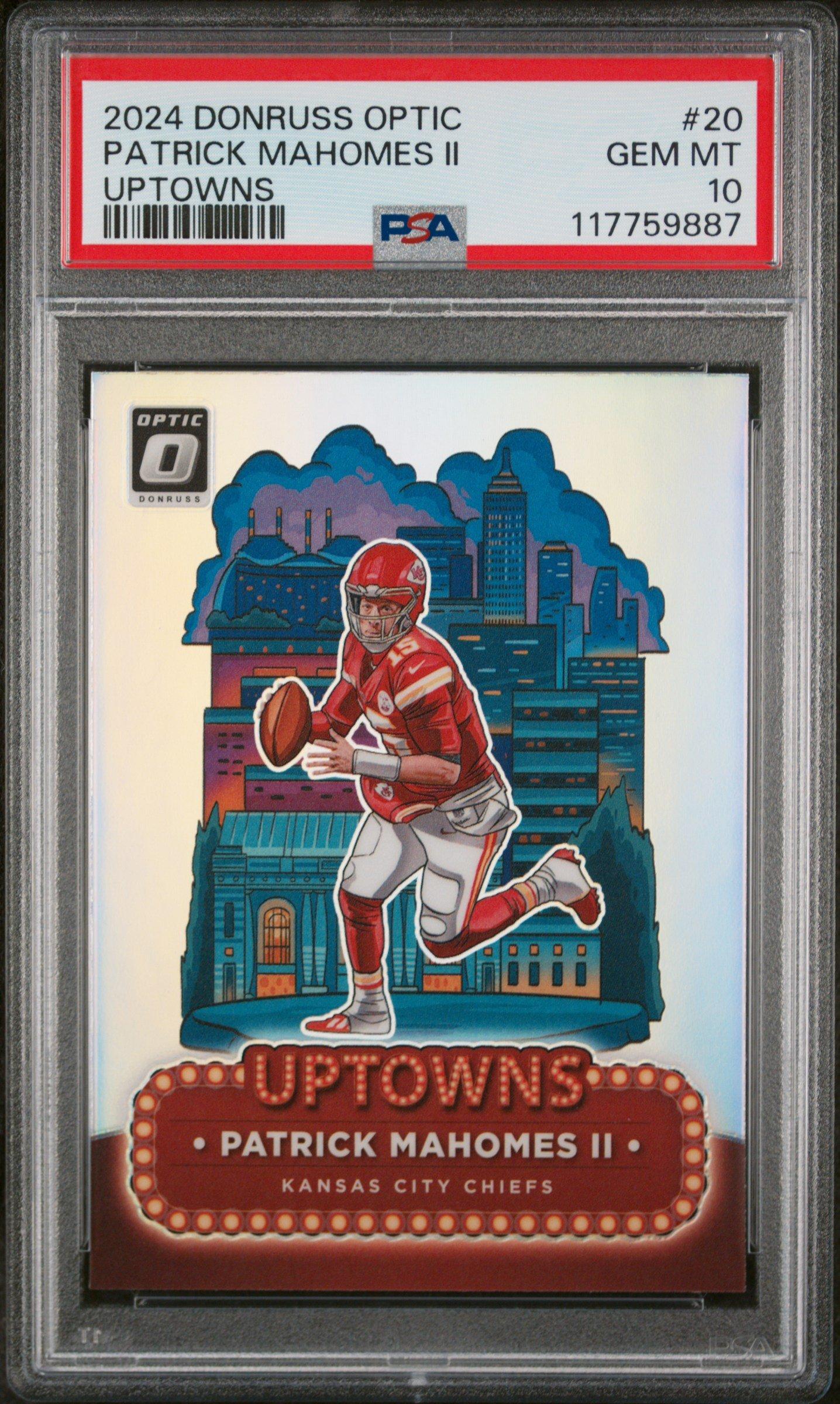 2024 Panini Donruss Optic Uptowns 20 Patrick Mahomes Ii PSA 10