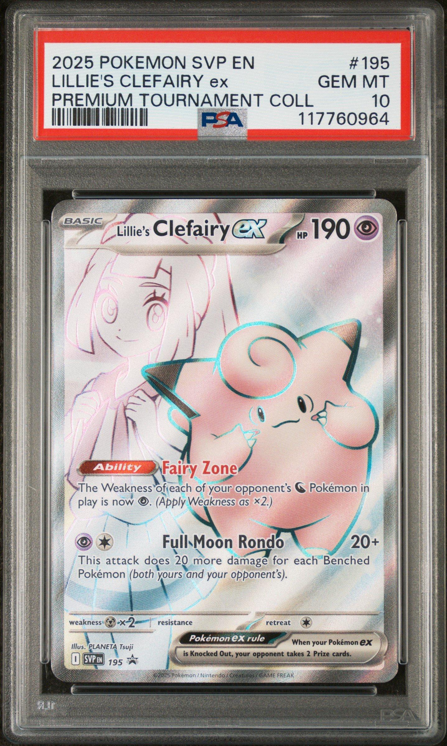 2025 Pokemon Svp En-sv Black Star Promo 195 Lillie's Clefairy Ex