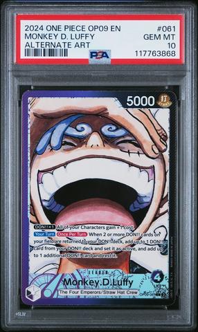 【PSA10】ONE PIECE モンキー・D・ルフィ ALT ART PSA 10 Monkey D. Luffy OP05-119 SEC Alt Art Gear 5 One Piece