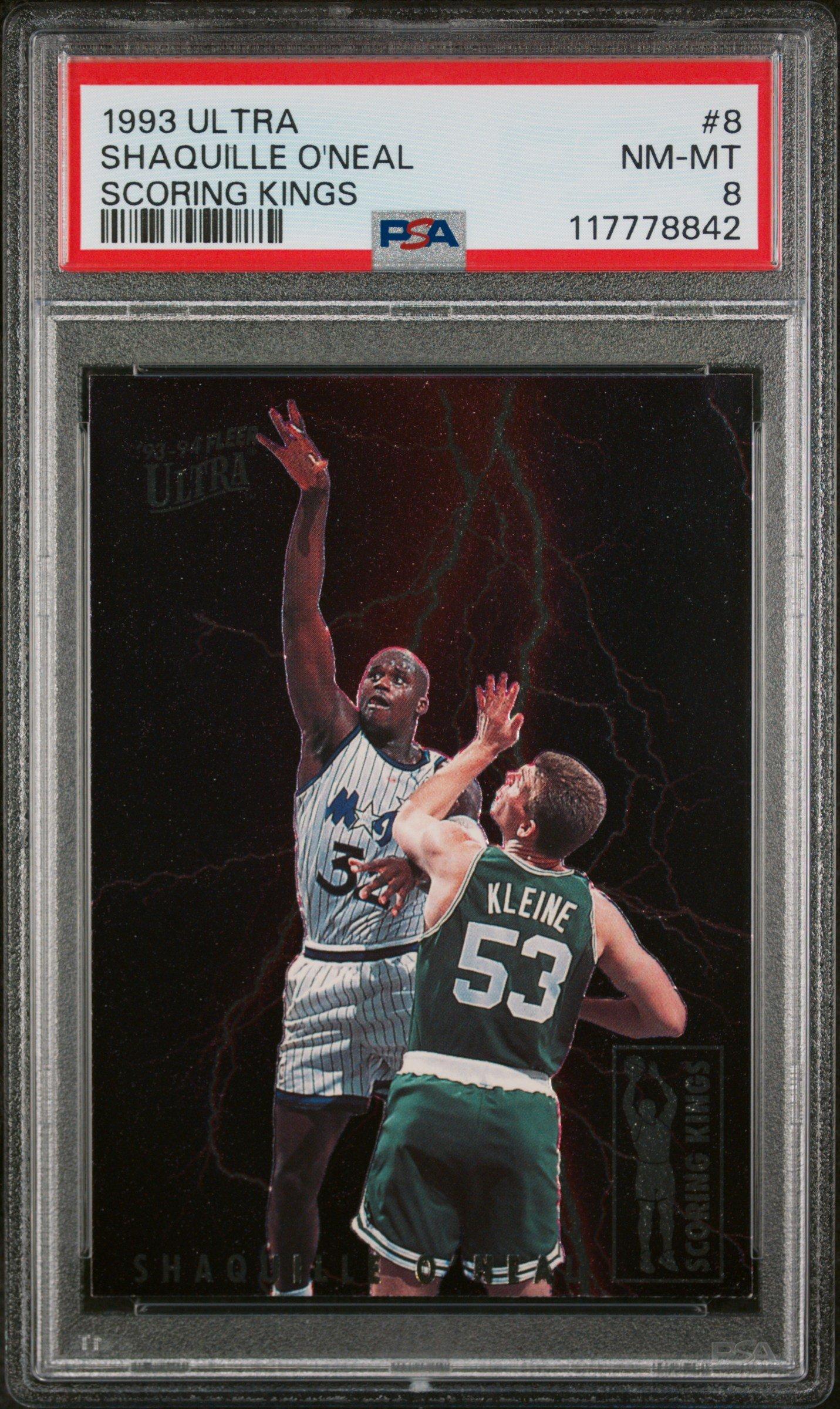 1993 Ultra Scoring Kings 8 Shaquille O'neal PSA 8