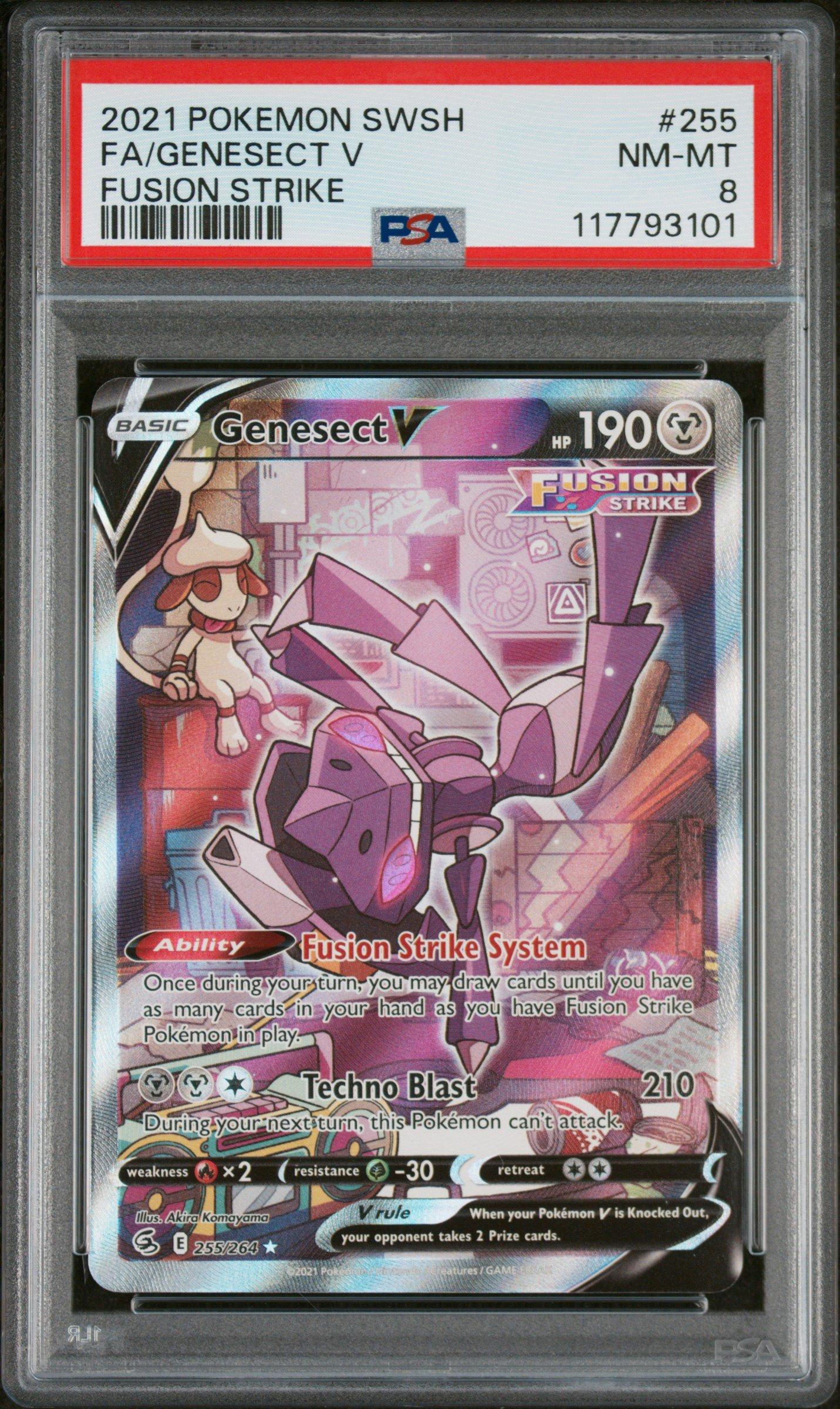 2021 Pokemon Sword & Shield Fusion Strike 255 Full Art/genesect V
