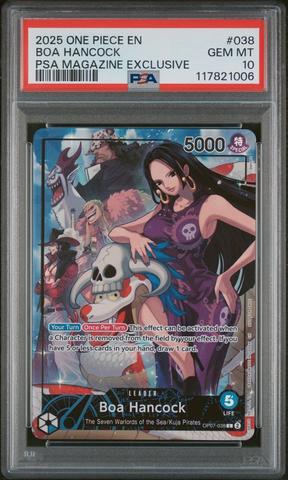 2025 One Piece Promos 038 Boa Hancock Psa Magazine Exclusive PSA