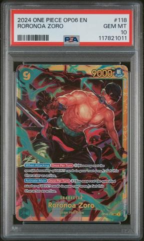 PSA10　2nd ANNIVERSARY　ロロノアゾロ　OP06-118　59 PSA 10 Roronoa Zoro OP06-118 Alt Art Wings Of The Captain