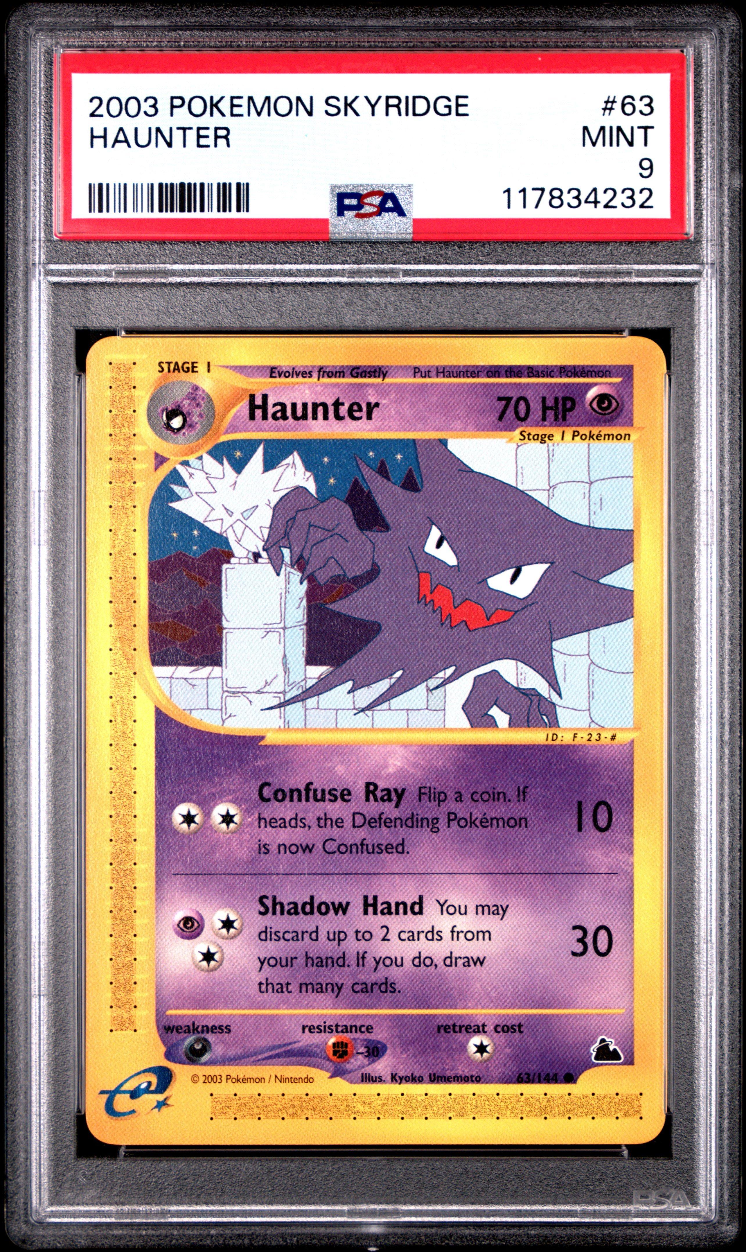 2003 Pokemon Skyridge 63 Haunter PSA 9 Graded Card | GameStop