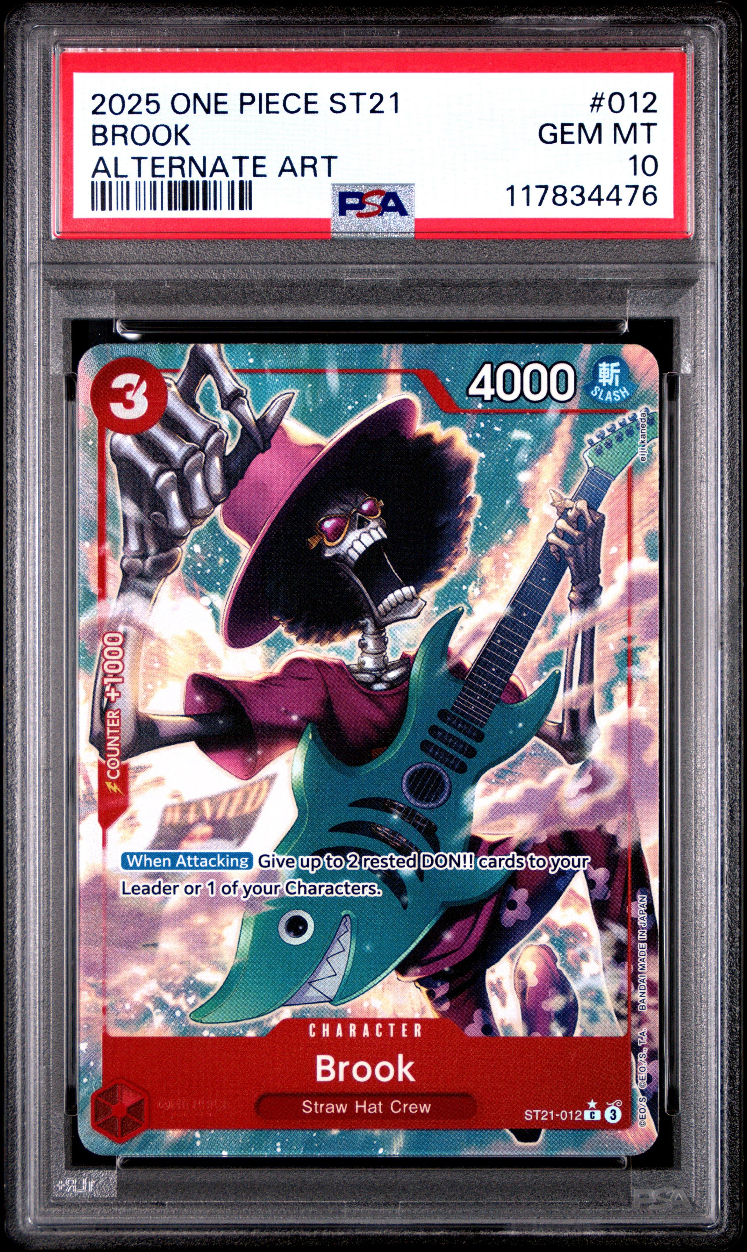 2025 One Piece Starter Deck St21-ex Gear 5 012 Brook Alternate Art