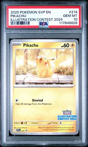 2025 Pokemon Svp En-sv Black Star Promo 214 Pikachu Illustration
