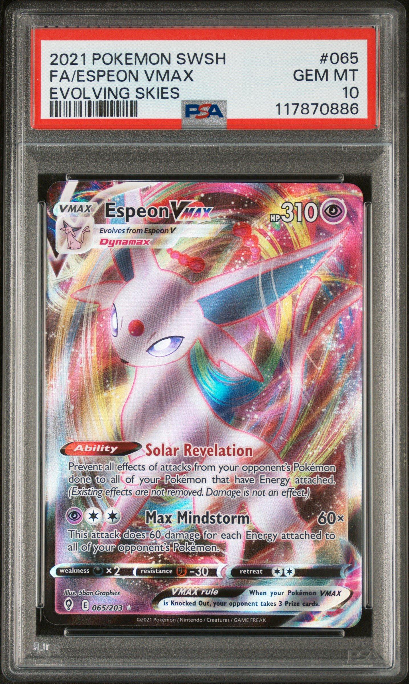 2021 Pokemon Sword & Shield Evolving Skies 065 Full Art/espeon