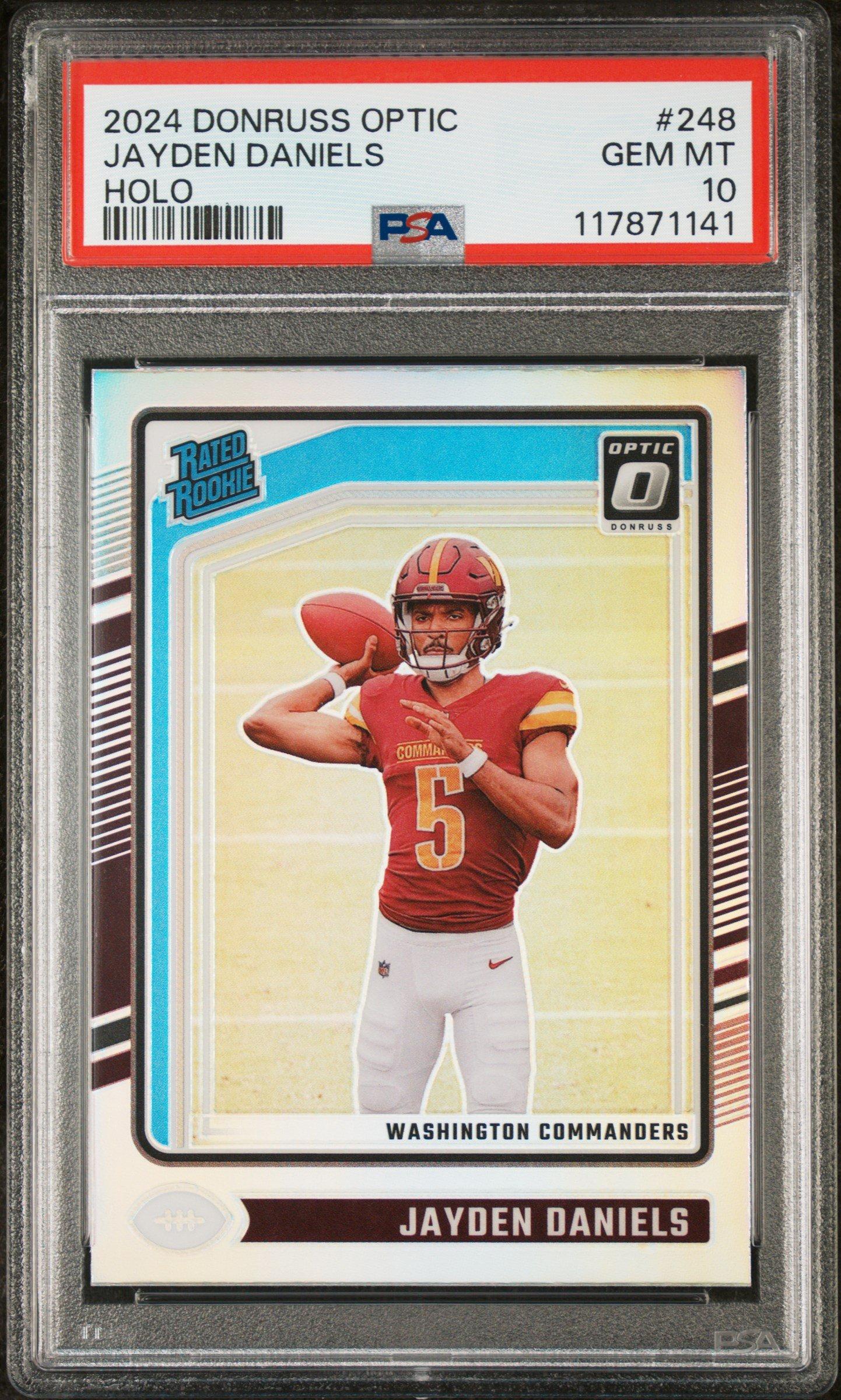 2024 Panini Donruss Optic 248 Jayden Daniels Holo PSA 10
