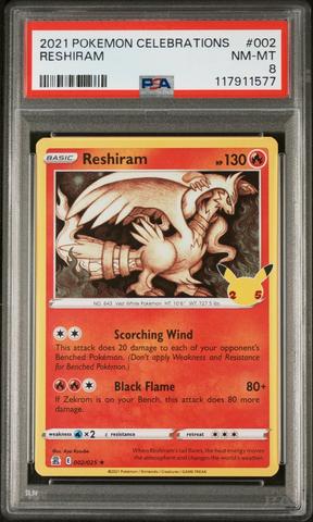 zoo new year’s celebrations psa10 2021 Pokemon Celebrations Holo Zacian V 016/025 25th