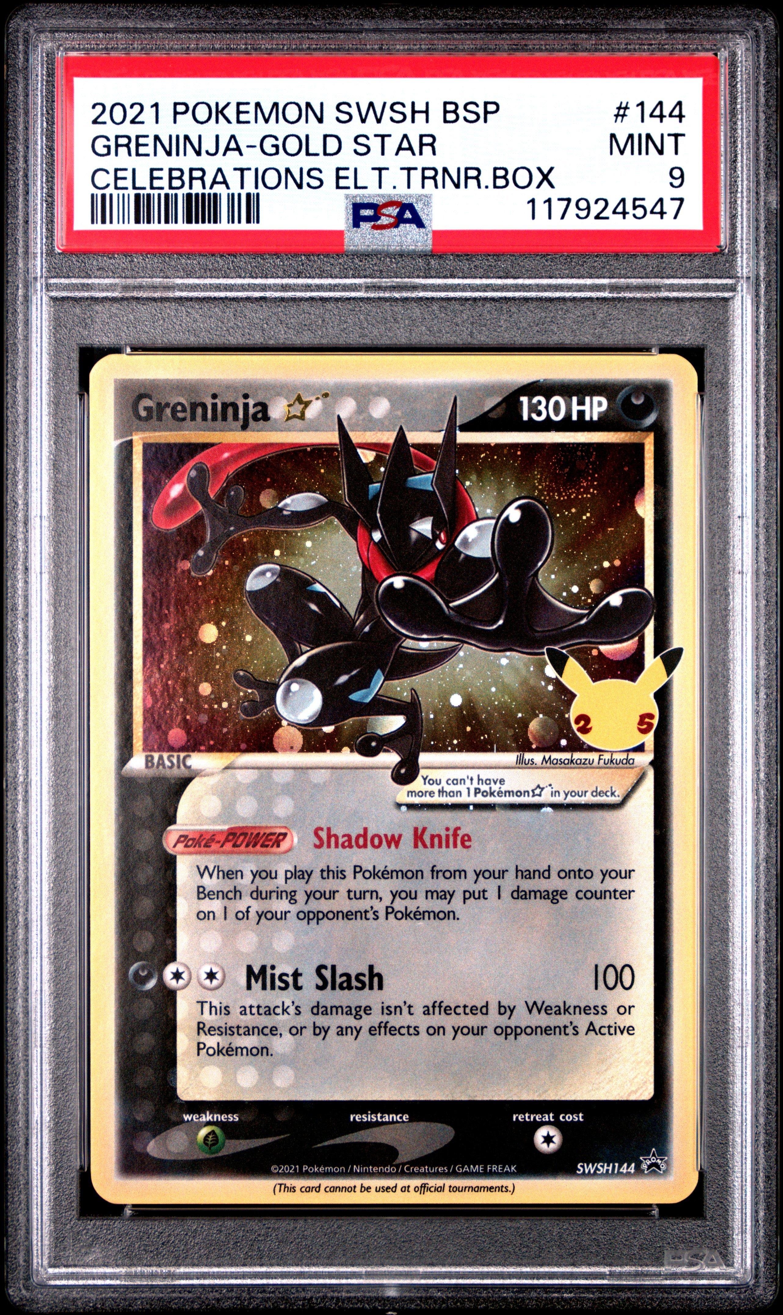 2021 Pokemon Swsh Black Star Promo 144 Greninja-gold Star