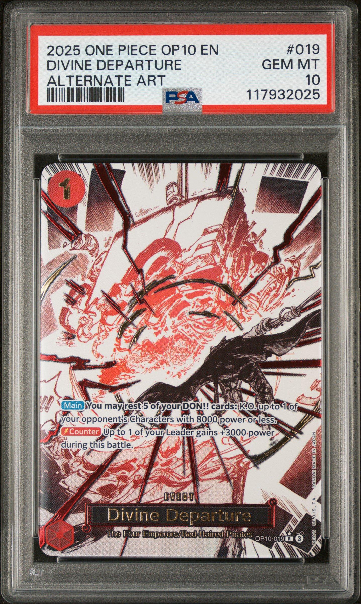 2025 One Piece Op10-royal Blood 019 Divine Departure Alternate Art