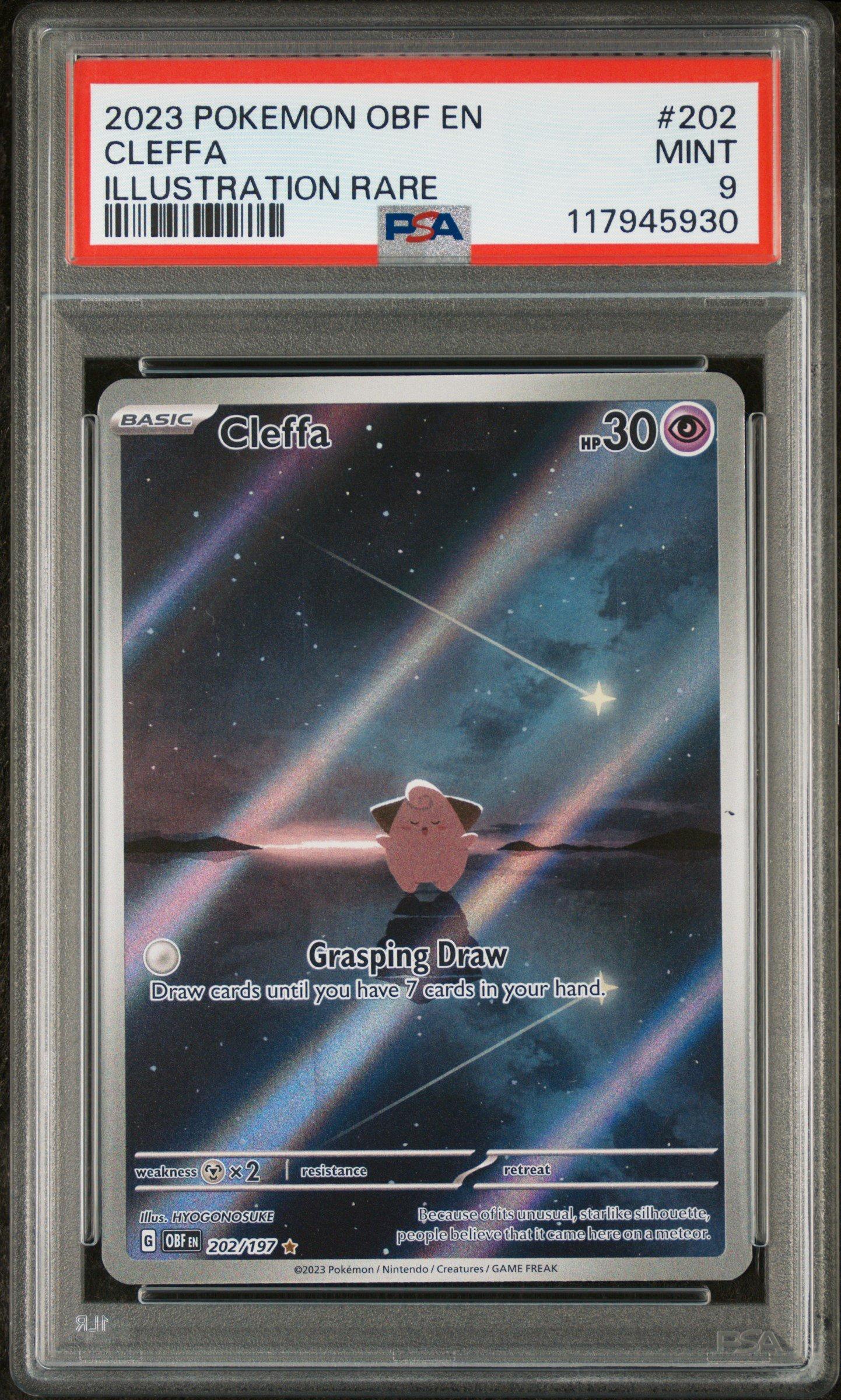 2023 Pokemon Obf En-obsidian Flames 202 Cleffa Illustration Rare