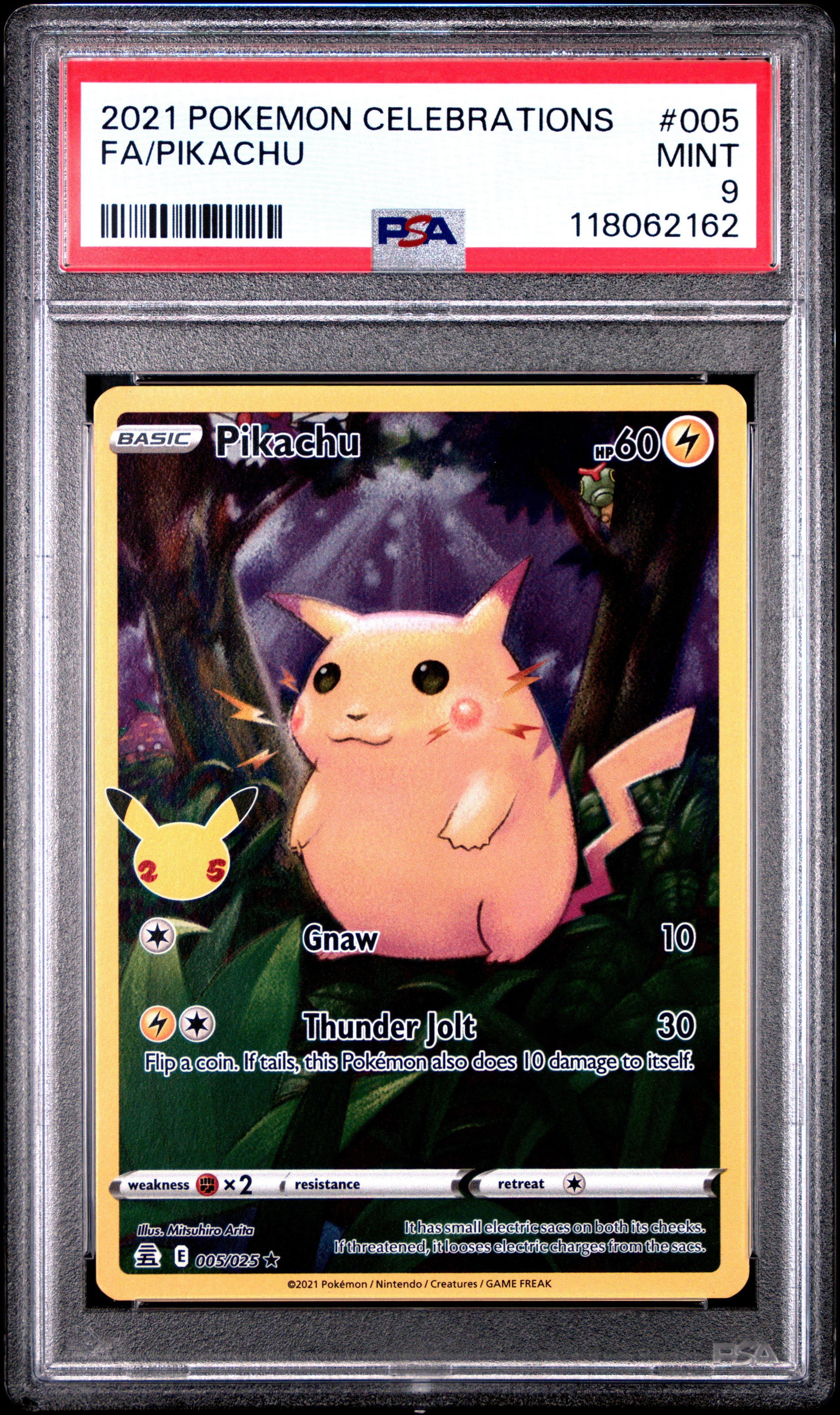 2021 Pokemon Celebrations 005 Full Art/pikachu PSA 9 | GameStop