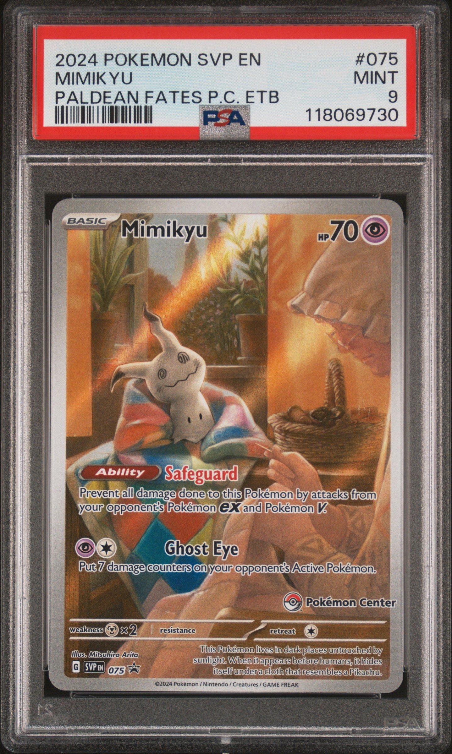 2024 Pokemon Svp En-sv Black Star Promo 075 Mimikyu Paldean Fates