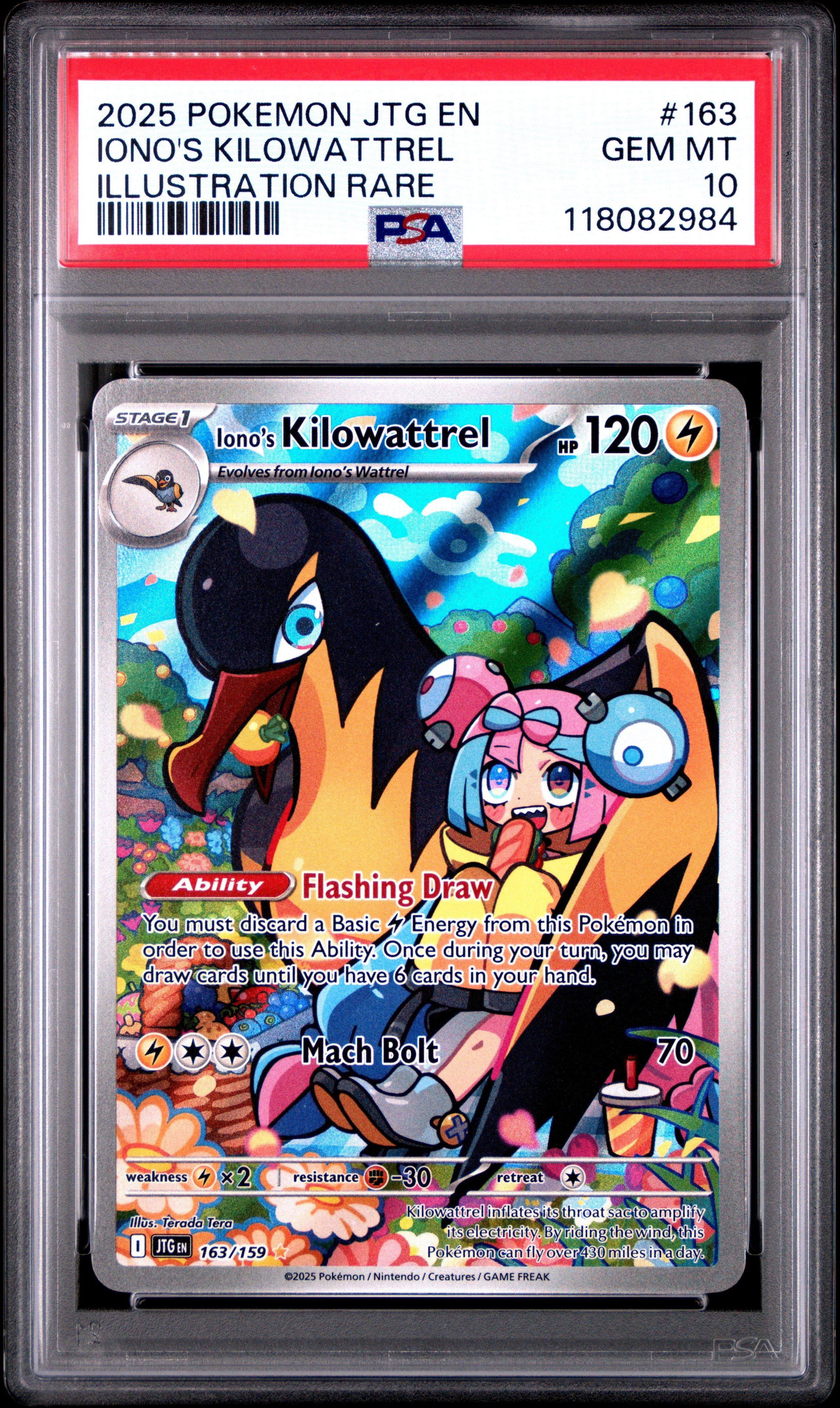 2025 Pokemon Jtg En-journey Together 163 Iono's Kilowattrel