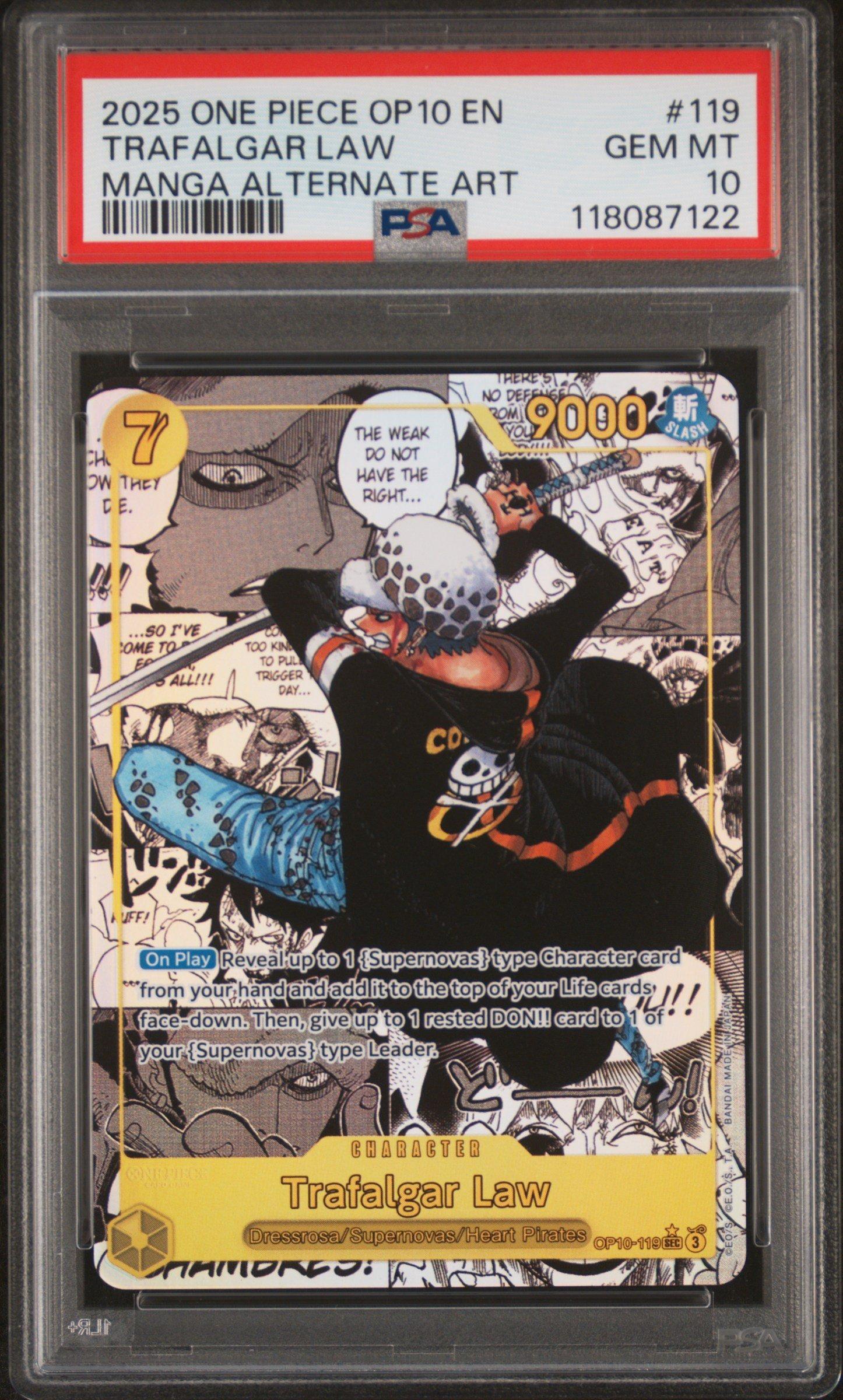 2025 One Piece Op10-royal Blood 119 Trafalgar Law Manga Alternate