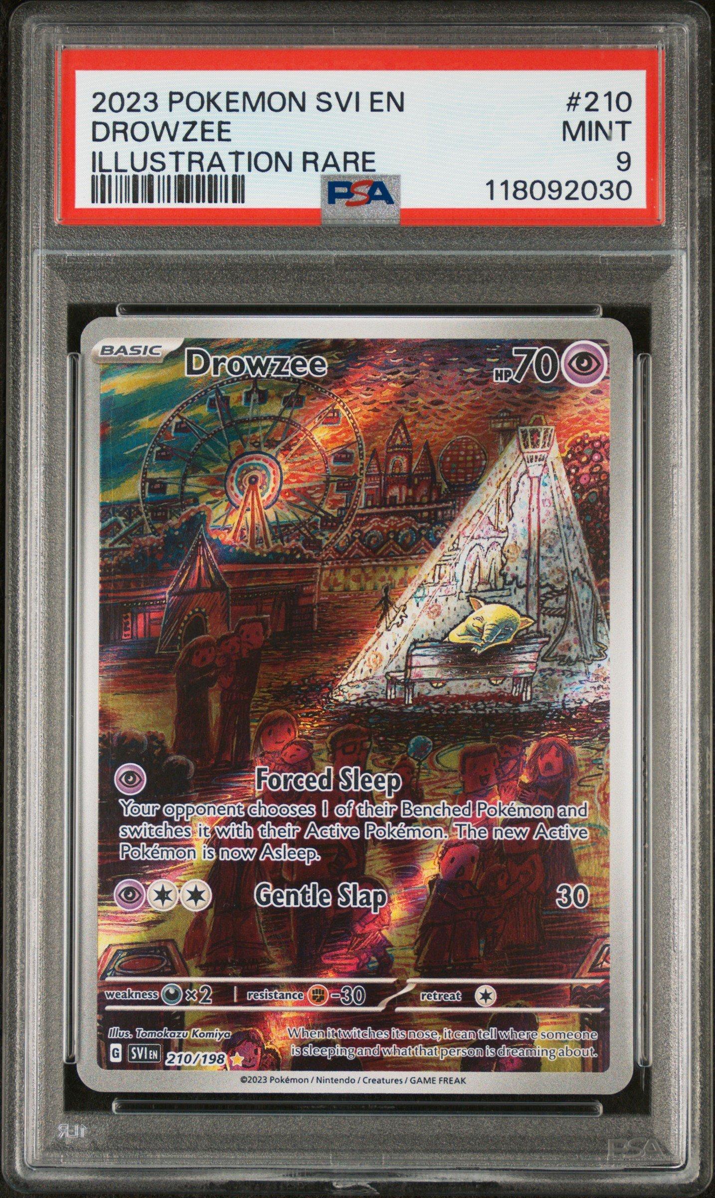 2023 Pokemon Svi En-scarlet & Violet 210 Drowzee Illustration Rare PSA 9  Graded Card | GameStop
