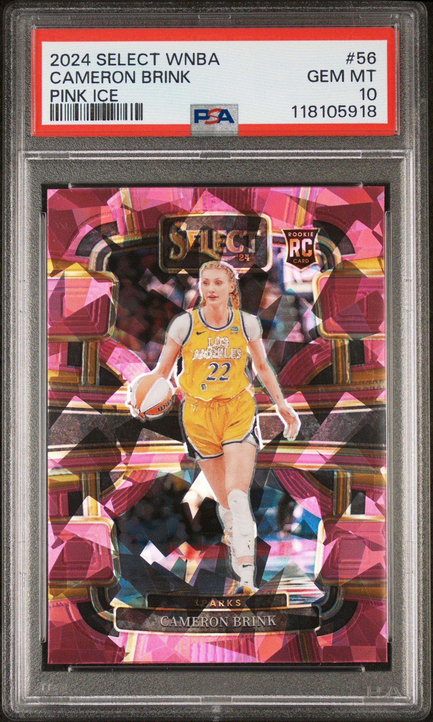 2024 Panini Select Wnba 56 Cameron Brink Pink Ice PSA 10