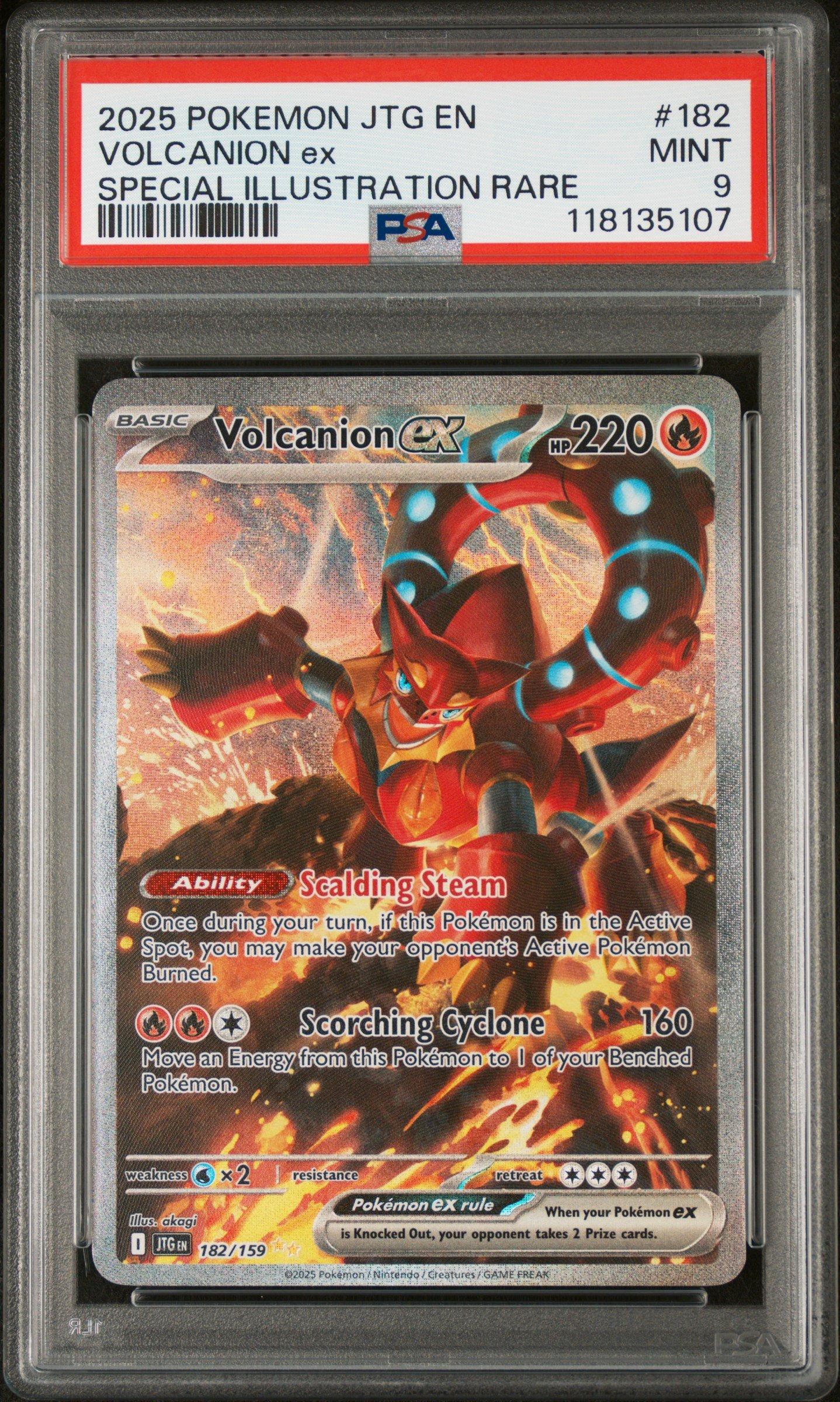 2025 Pokemon Jtg En-journey Together 182 Volcanion Ex Special