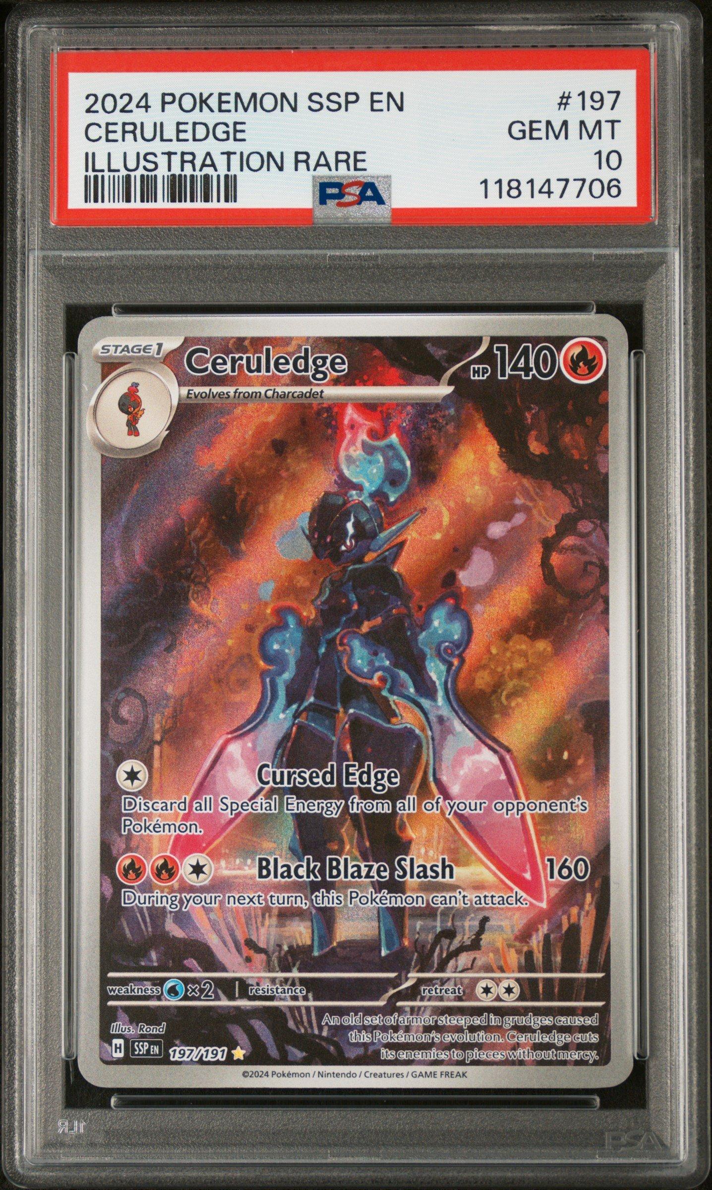 2024 Pokemon Ssp En-surging Sparks 197 Ceruledge Illustration Rare