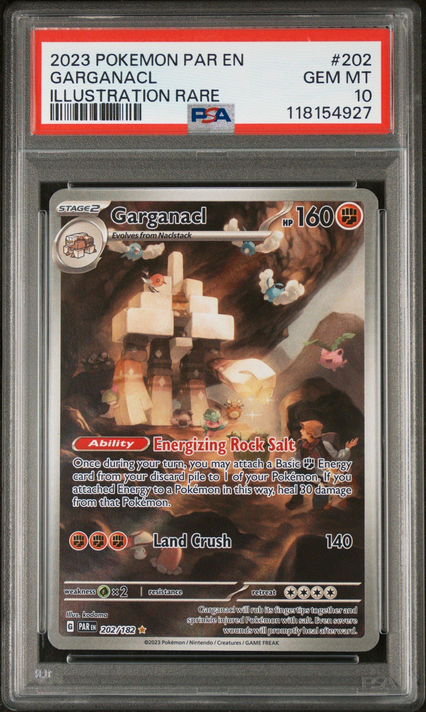 2023 Pokemon Par En-paradox Rift 202 Garganacl Illustration Rare