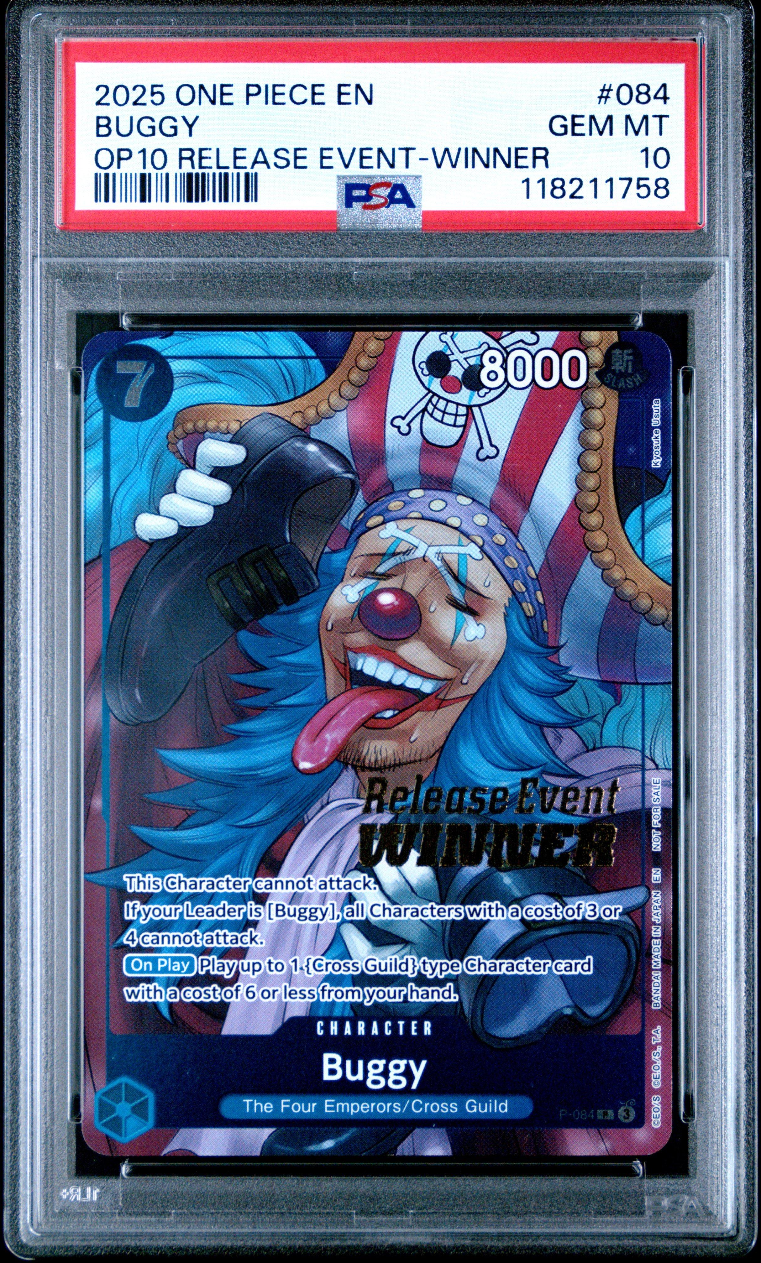 2025 One Piece Promos 084 Buggy Royal Blood Release Event-winner