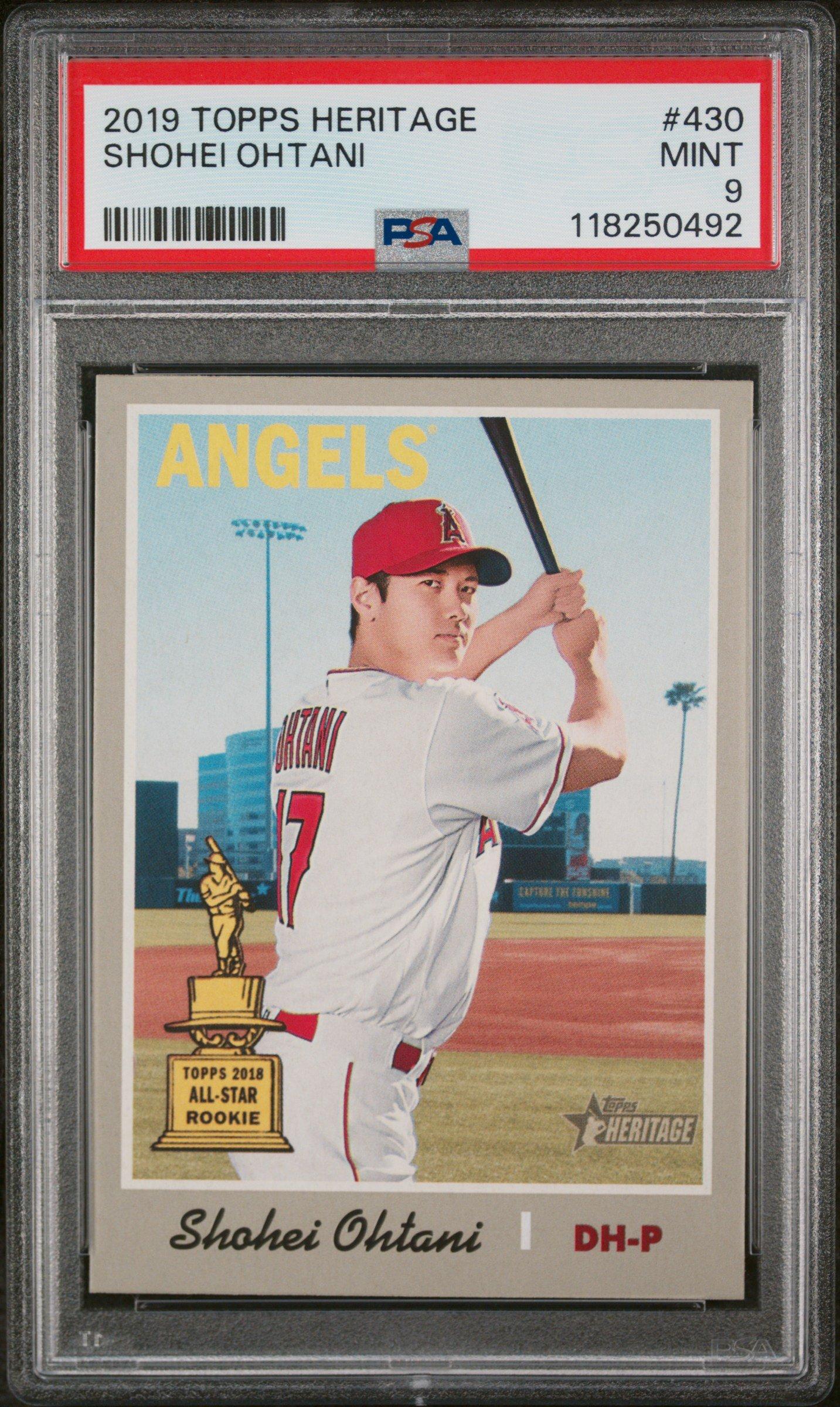 2019 Topps Heritage 430 Shohei Ohtani PSA 9