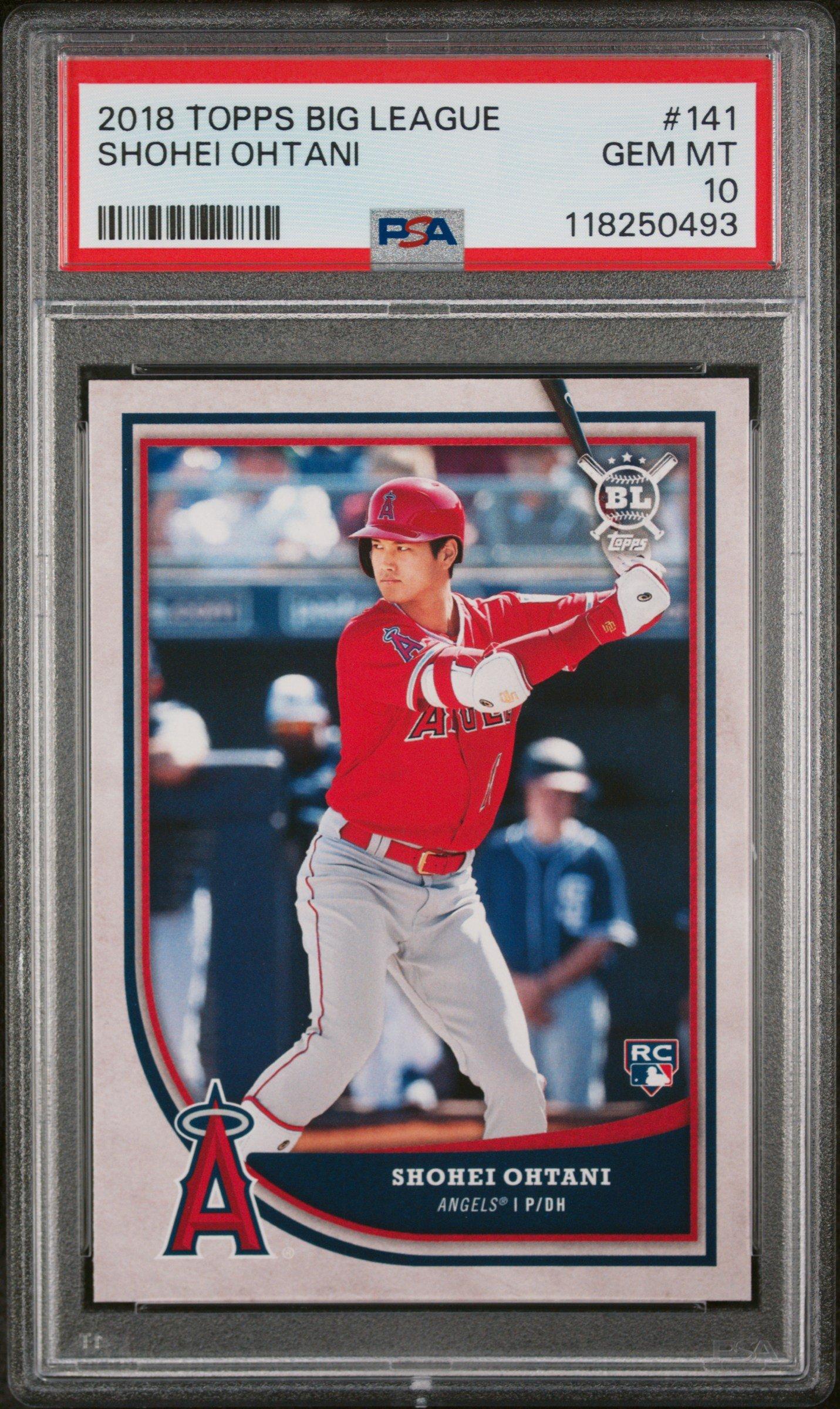 2018 Topps Big League 141 Shohei Ohtani PSA 10