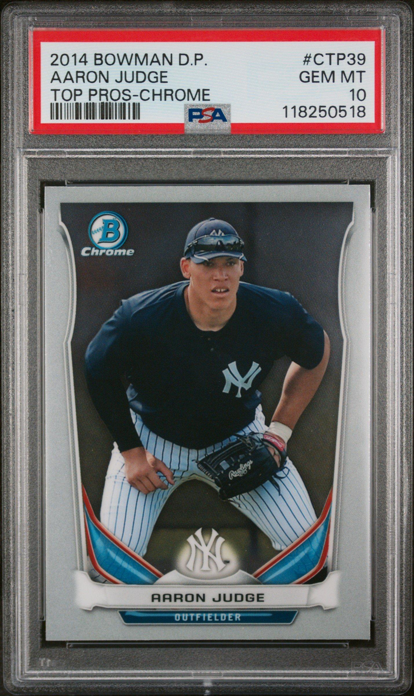 2014 Bowman Draft Picks Top Prospects Ctp39 Aaron Judge Chrome PSA 10