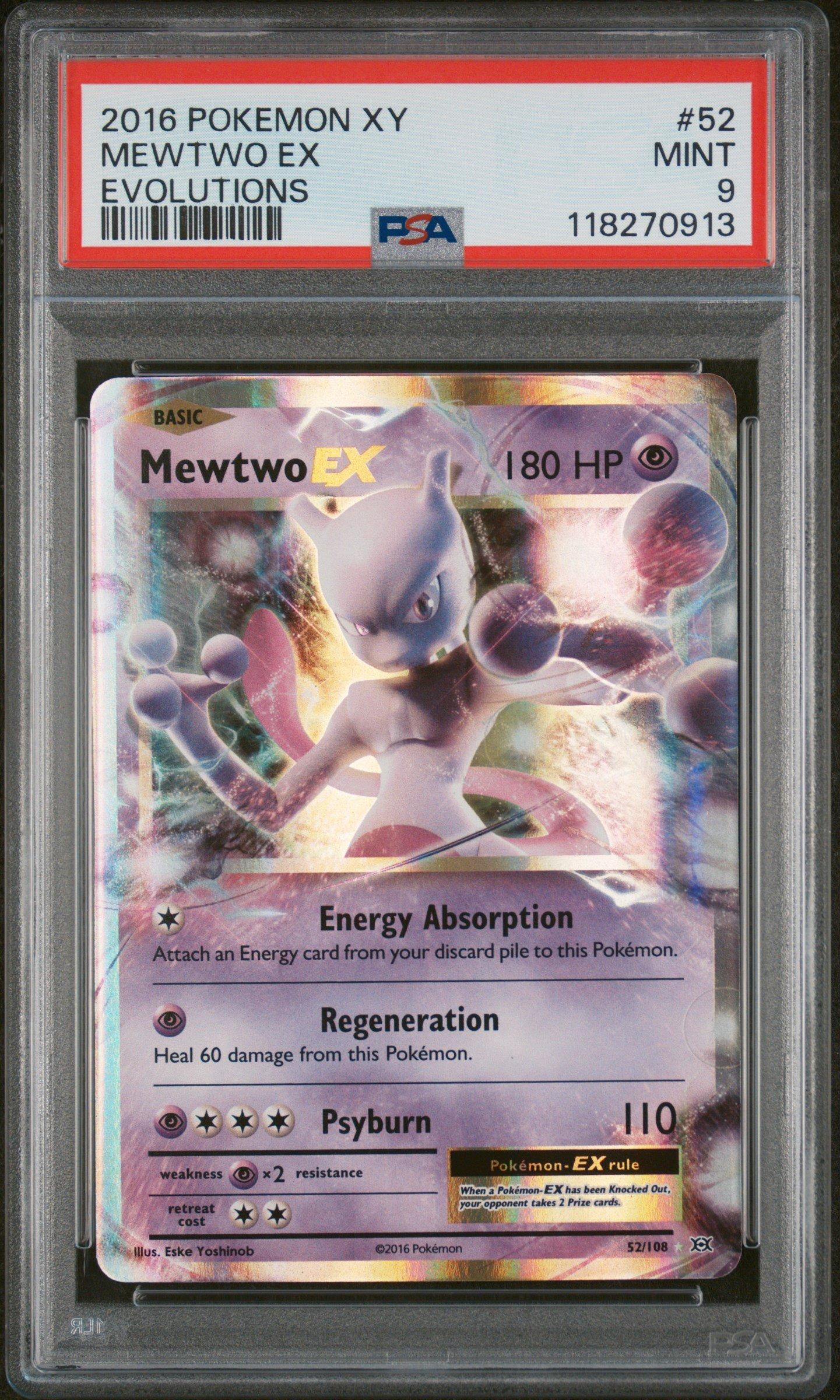 GameStop 2016 Pokemon Xy Evolutions 52 Mewtwo Ex PSA | MainPlace Mall