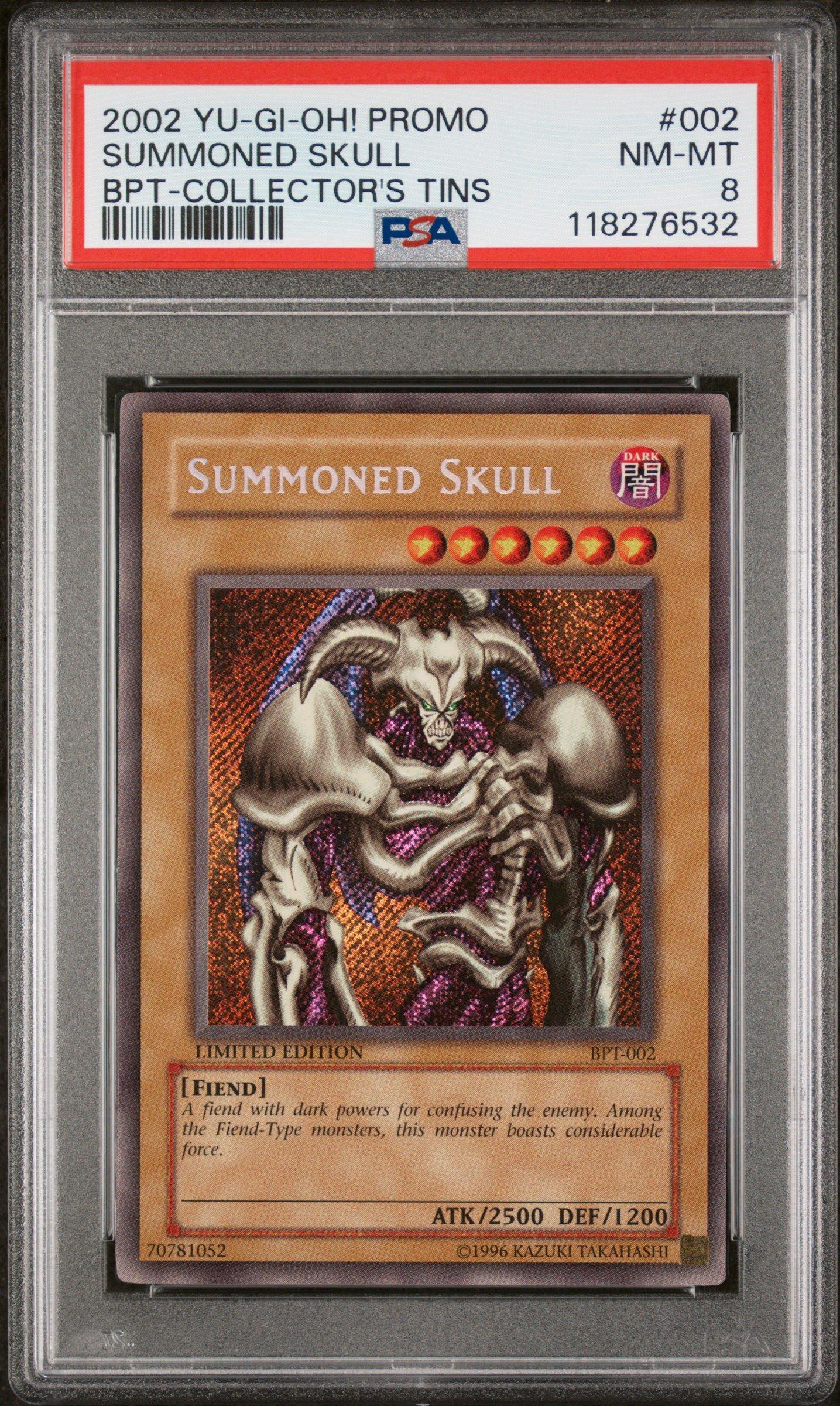 2002 Yu-gi-oh! Promo Bpt-collector's Tins 002 Summoned Skull PSA 8