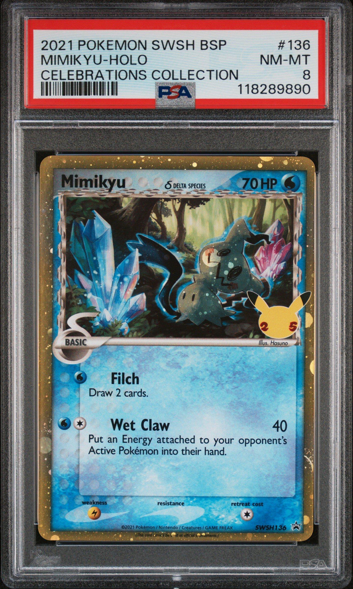 2021 Pokemon Swsh Black Star Promo 136 Mimikyu-holo Celebrations