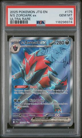 2025 Pokemon Jtg En-journey Together 189 N's Zoroark Ex Hyper Rare