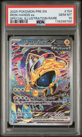 ほの 2025 Pokemon Pre En-prismatic Evolutions 154 Iron Hands Ex